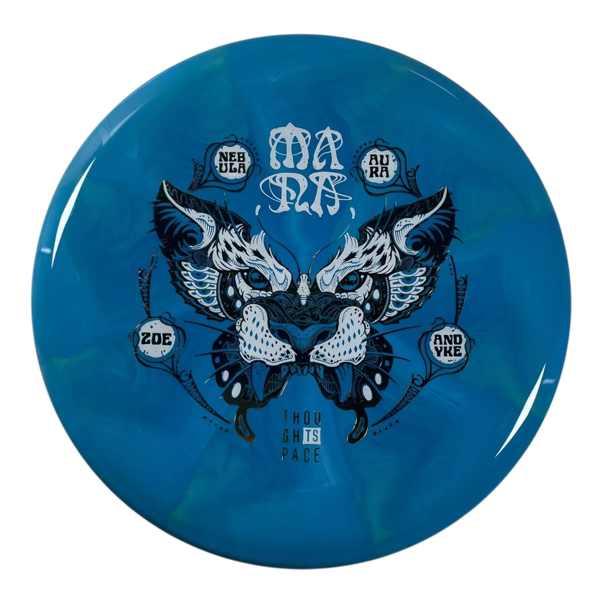 Thought Space Athletics Mana | Nebula Aura | Blue/White/Multi 177g (Zoe Andyke) Disc Golf