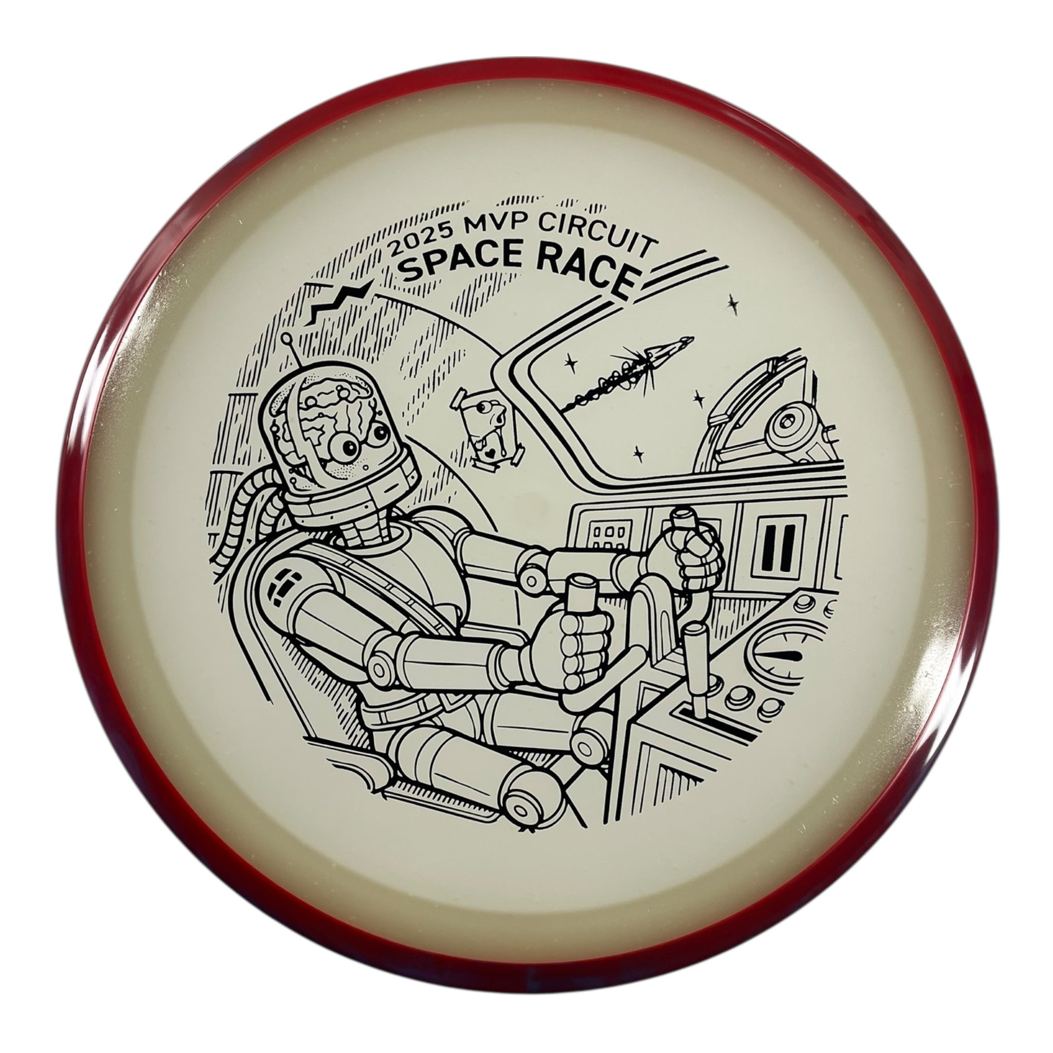 Axiom Discs Crave | Particle Eclipse | Blue Glow/Red 172g (Space Race 2025) Disc Golf