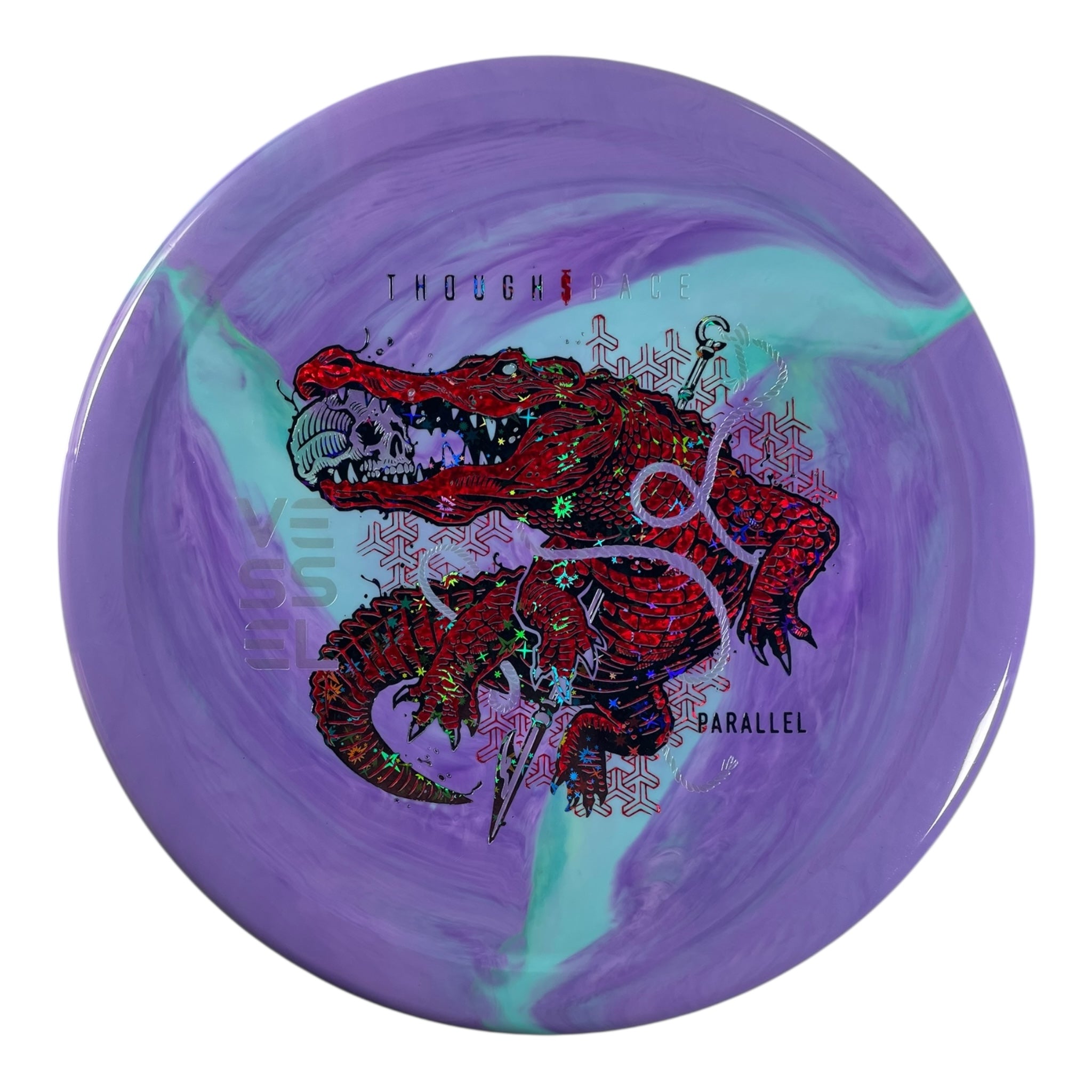Thought Space Athletics Vessel | Parallel | Purple/Red/Black Stars 172g Disc Golf