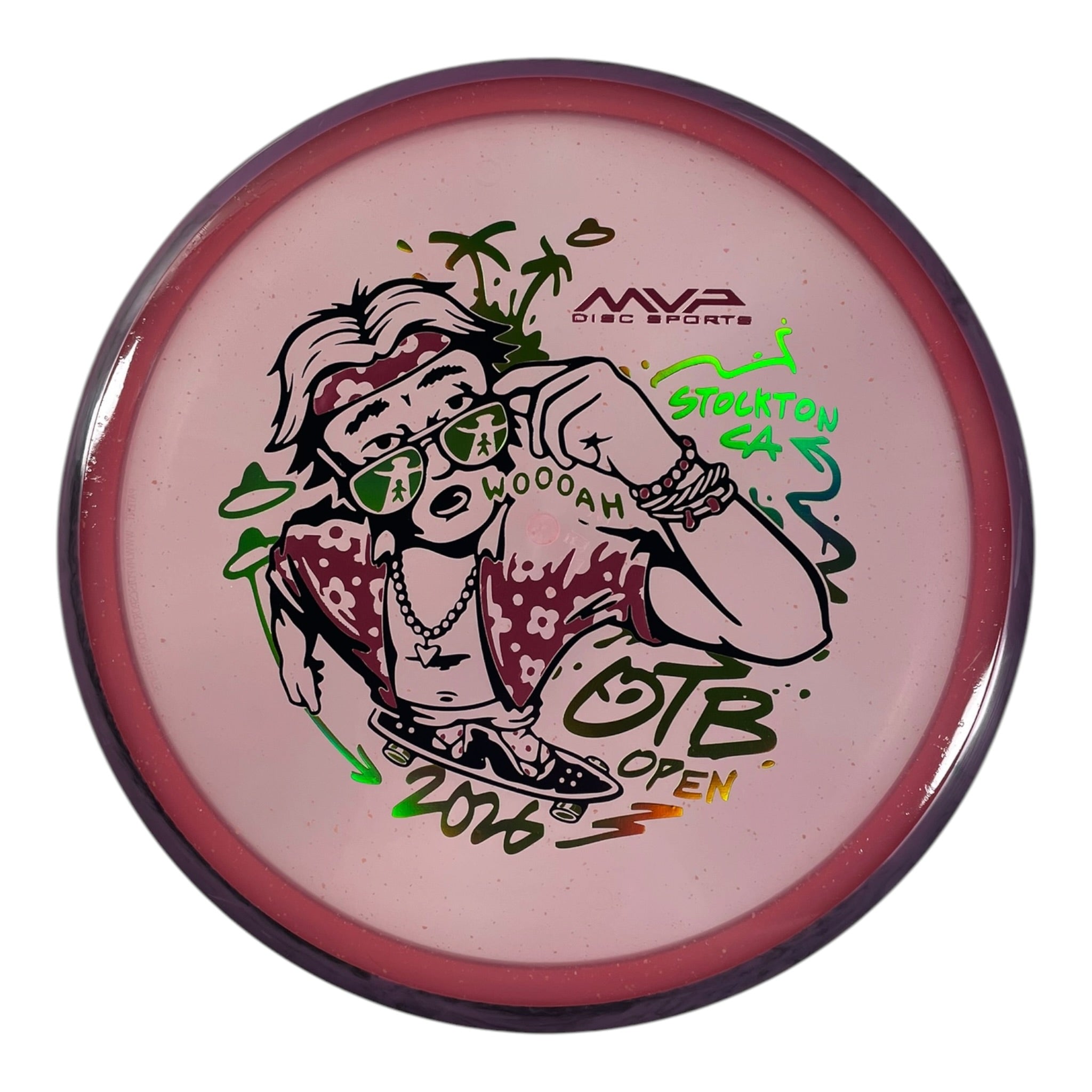 Axiom Discs Hex | Particle Glow Proton Soft | Pink/Purple 177g (OTB Open 2026) Disc Golf