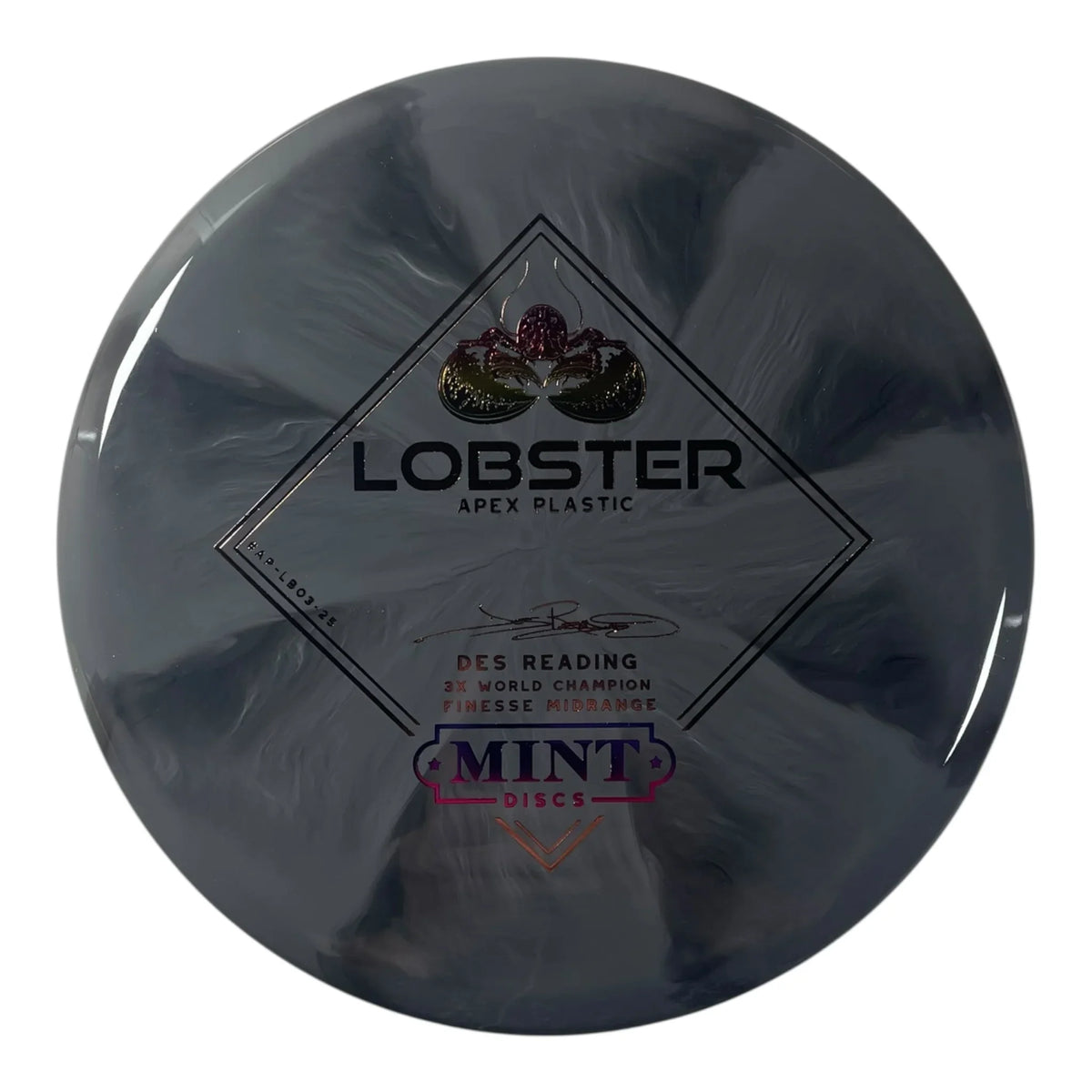 Mint Discs Lobster | Apex Swirl | Grey/Rainbow/Brown 175g Disc Golf
