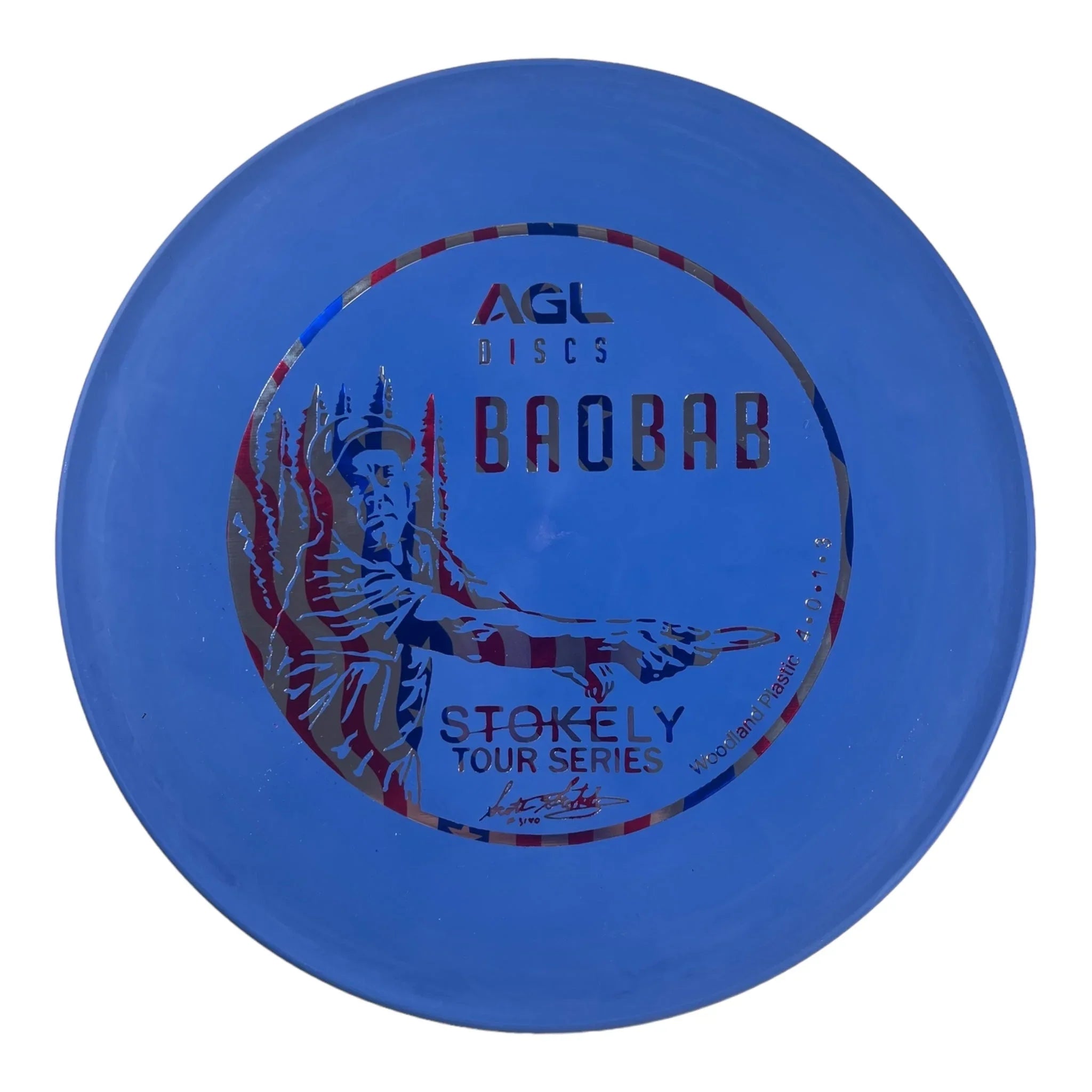 Above Ground Level Baobab | Woodland | Blue/RWB 174g (Scott Stokely) Disc Golf