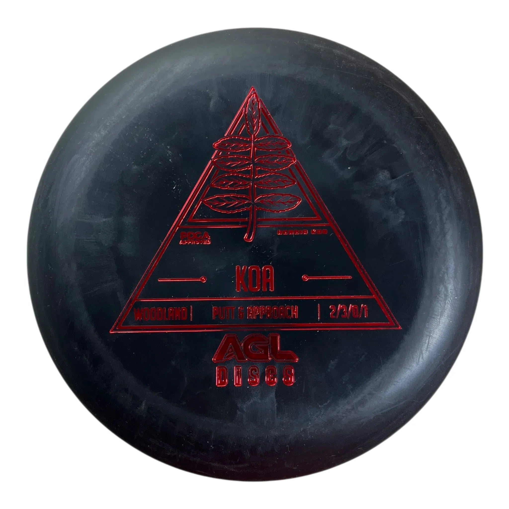 Above Ground Level Koa | Woodland | Black/Red 175g Disc Golf