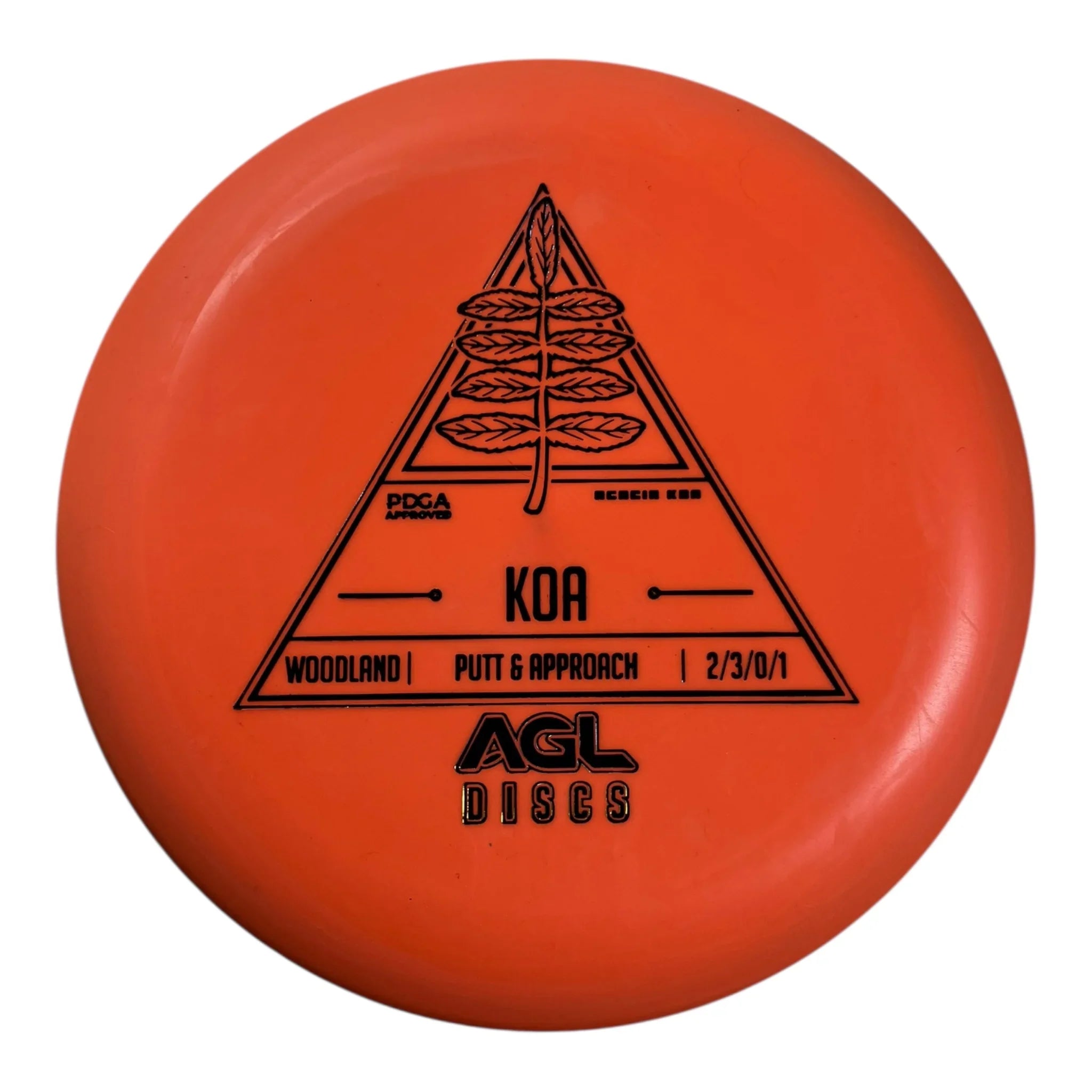 Above Ground Level Koa | Woodland | Orange/Black 171g Disc Golf