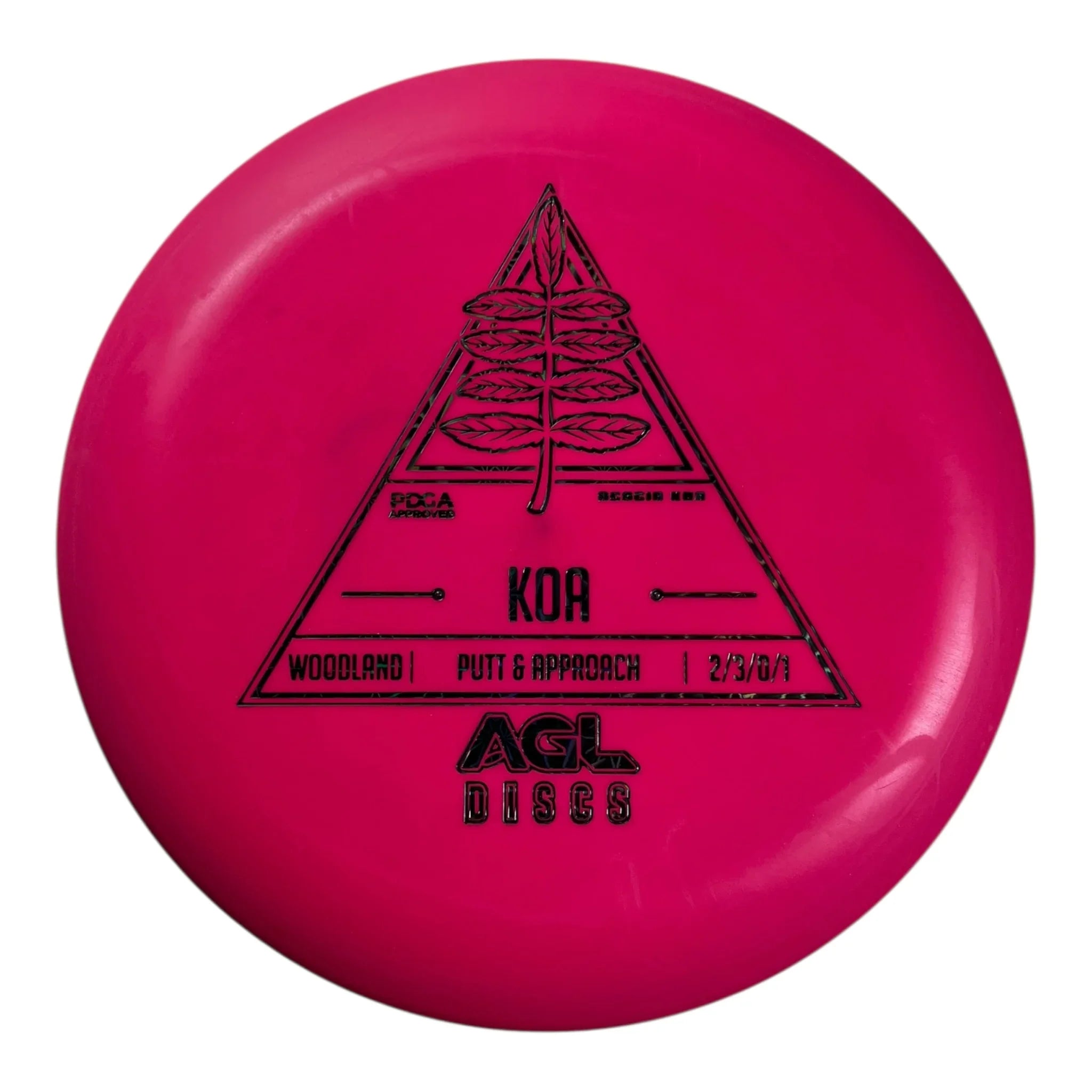 Above Ground Level Koa | Woodland | Pink/Oil Slick 172g Disc Golf