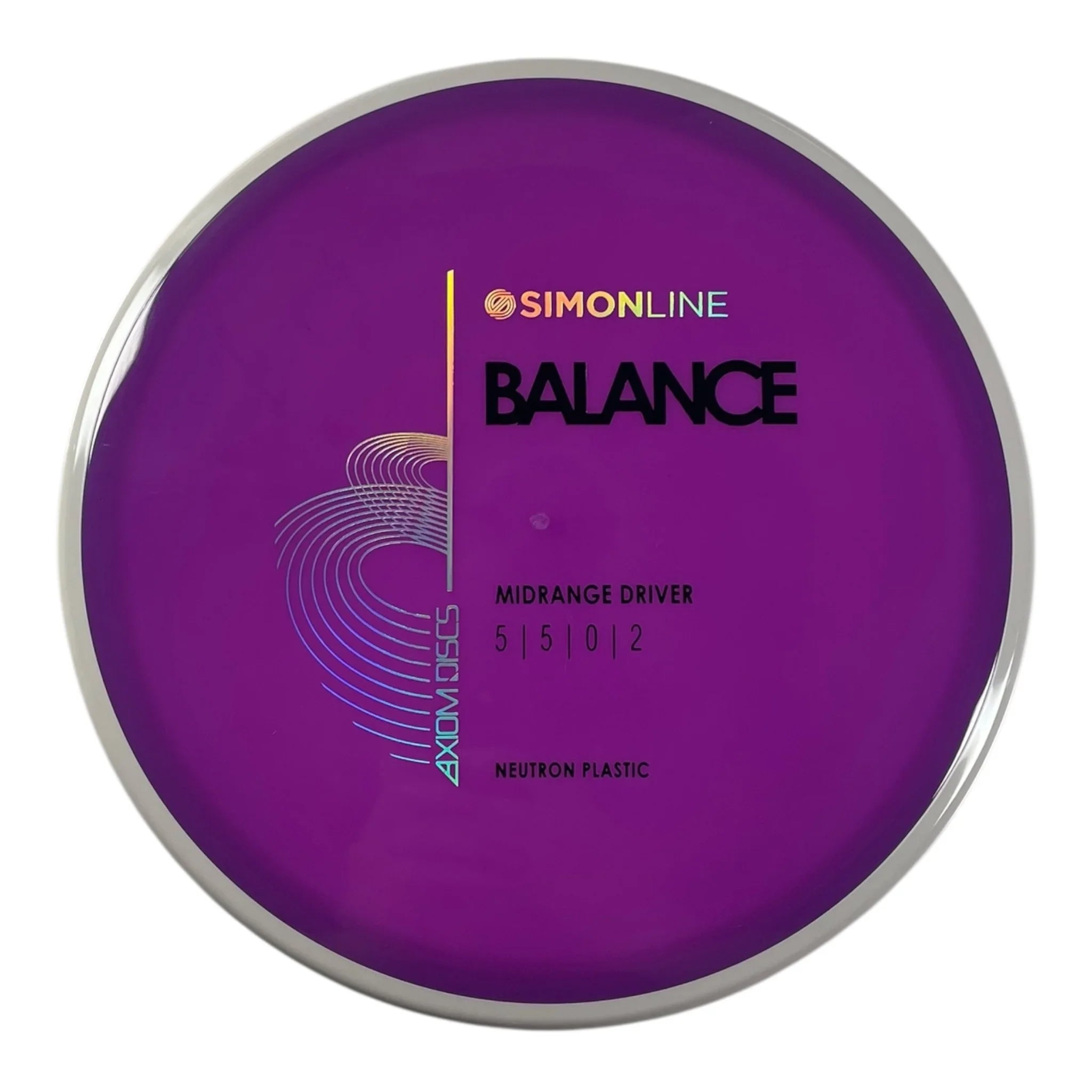 Axiom Discs Balance | Neutron | Purple/White 177g (Simon Lizotte) Disc Golf