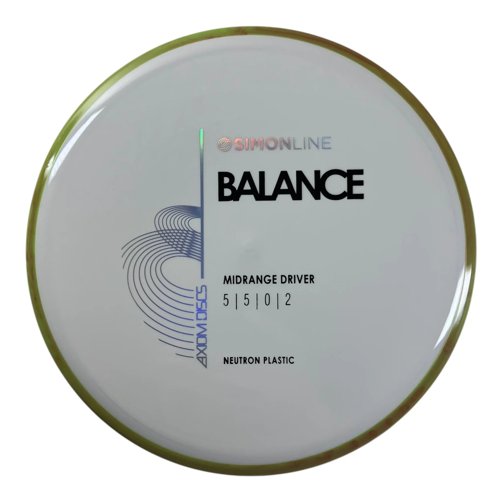 Axiom Discs Balance | Neutron | White/Green 173g (Simon Lizotte) Disc Golf