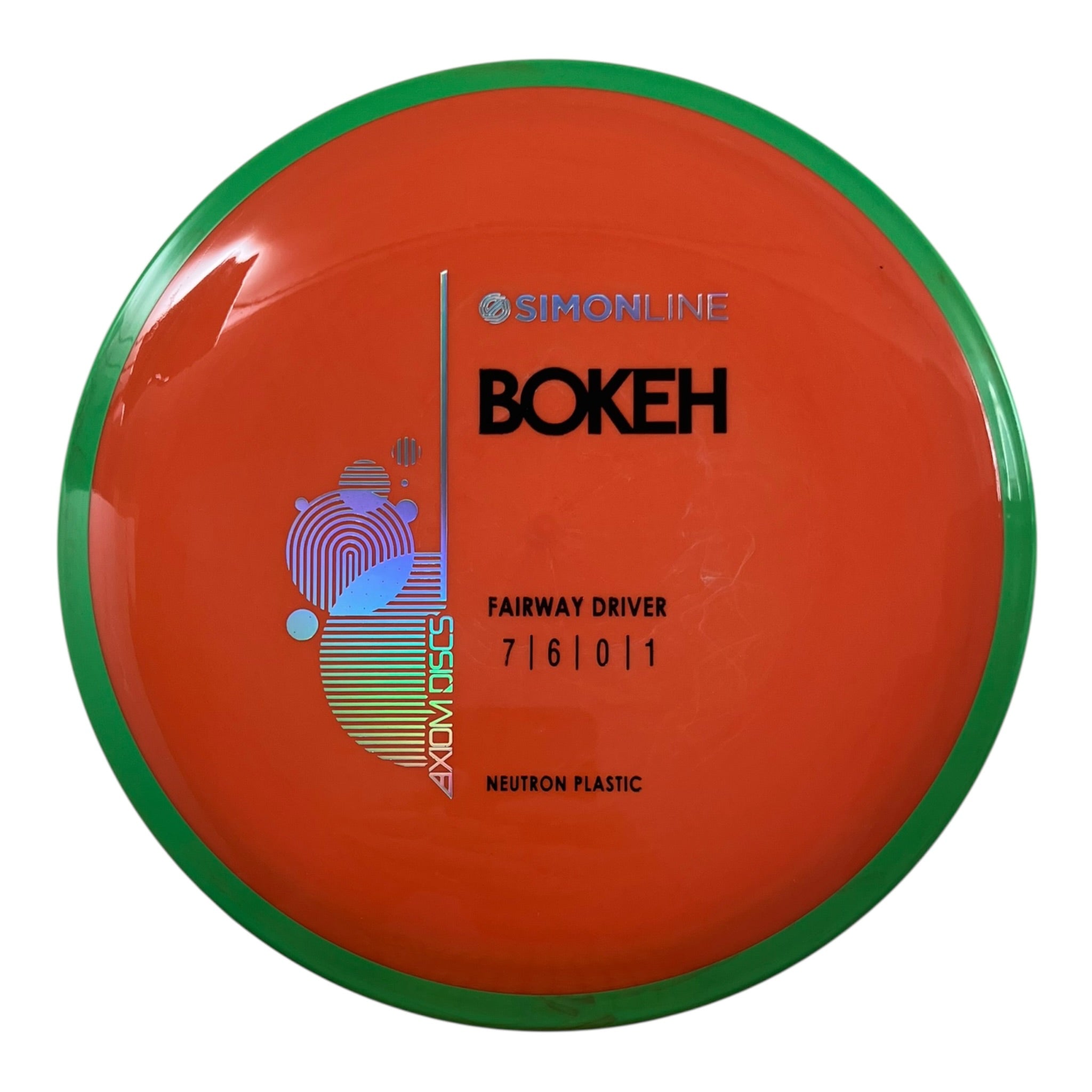 Axiom Discs Bokeh | Neutron | Orange/Green 175g Disc Golf