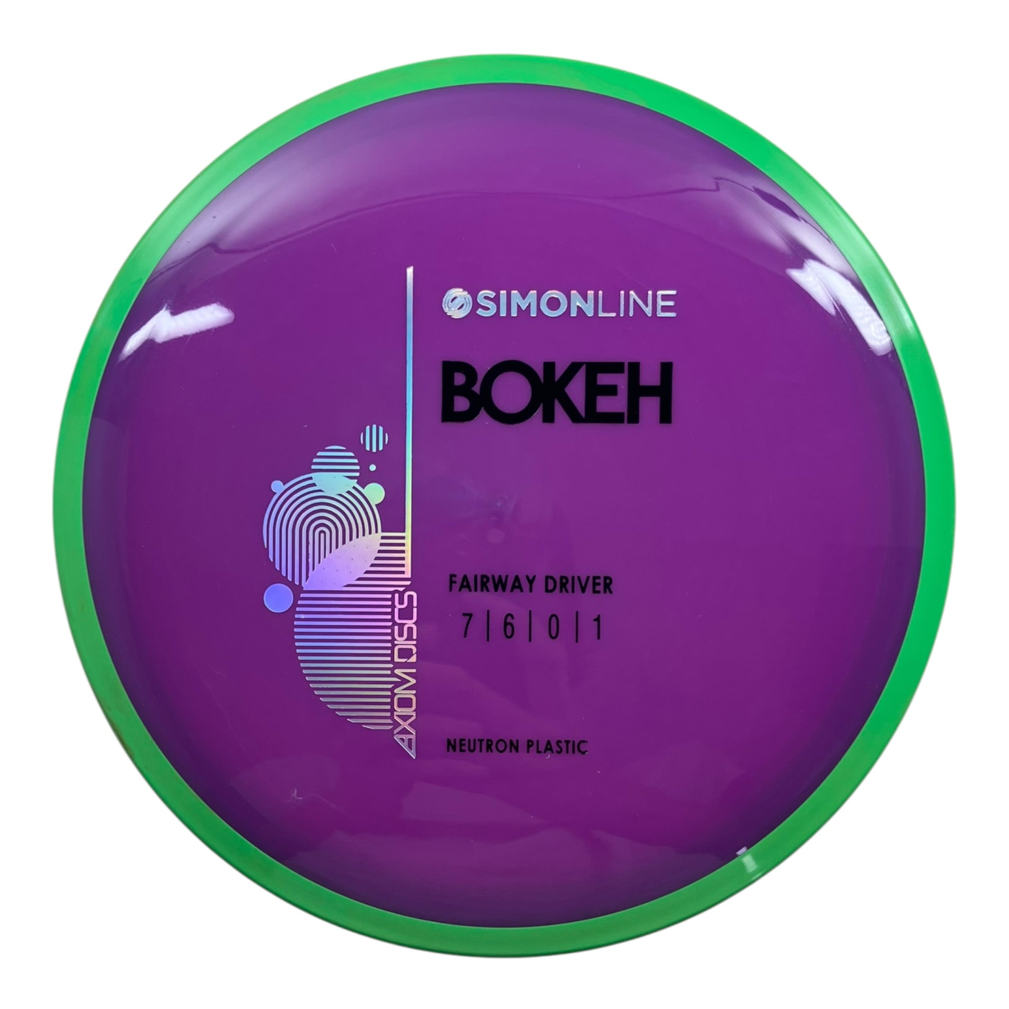 Axiom Discs Bokeh | Neutron | Purple/Green 174-175g Disc Golf