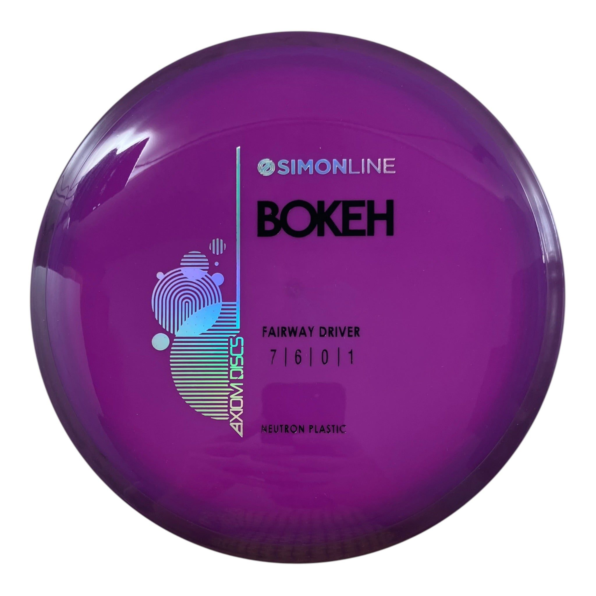 Axiom Discs Bokeh | Neutron | Purple/Purple 165g Disc Golf