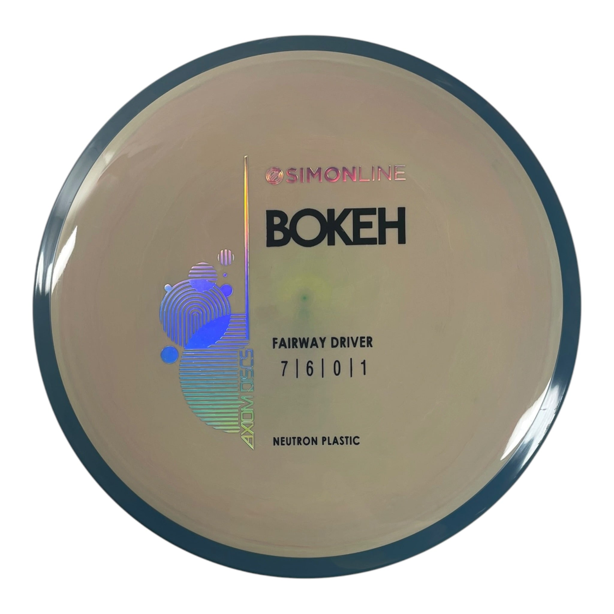 Axiom Discs Bokeh | Neutron | Tan/Blue 175g Disc Golf