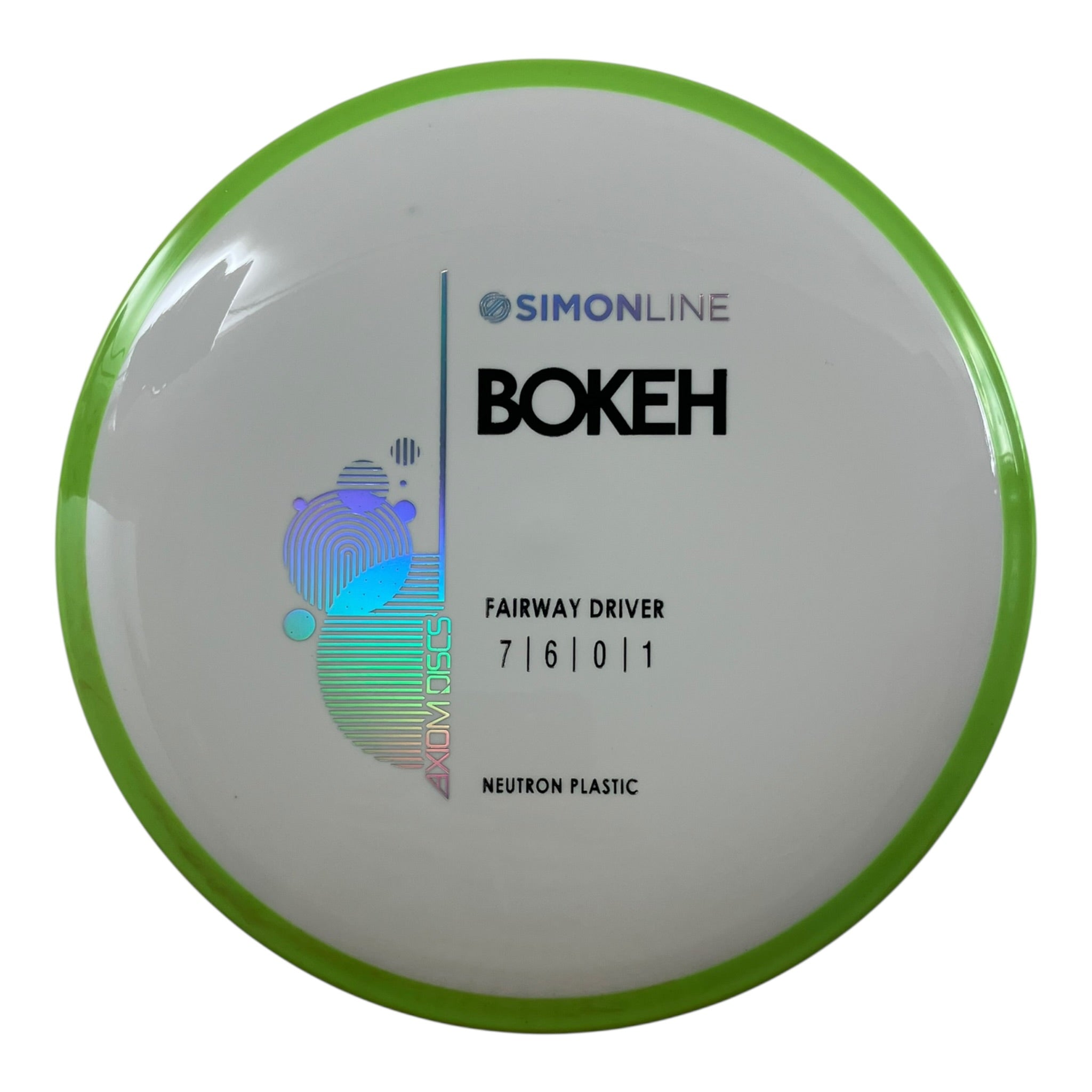 Axiom Discs Bokeh | Neutron | White/Green 166g Disc Golf