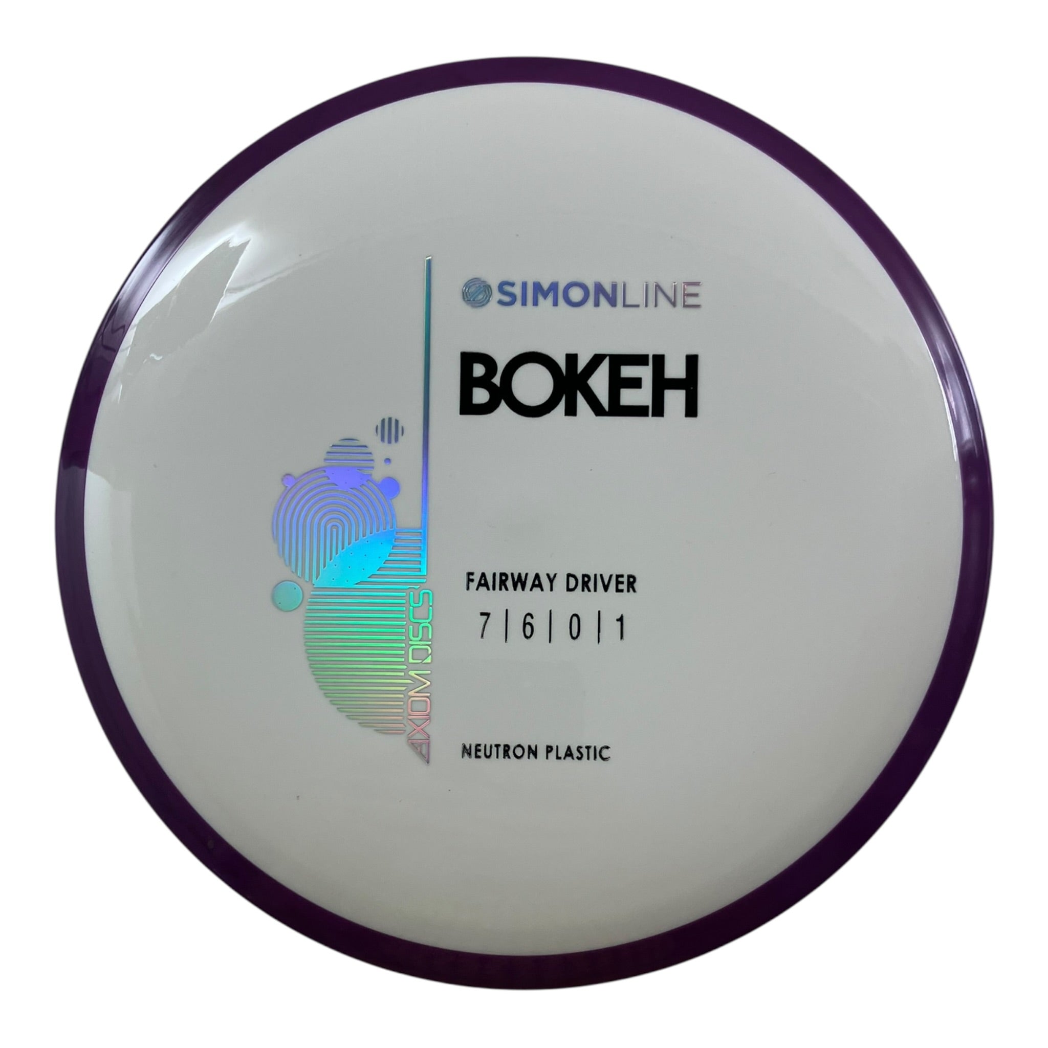 Axiom Discs Bokeh | Neutron | White/Purple 165-166g Disc Golf