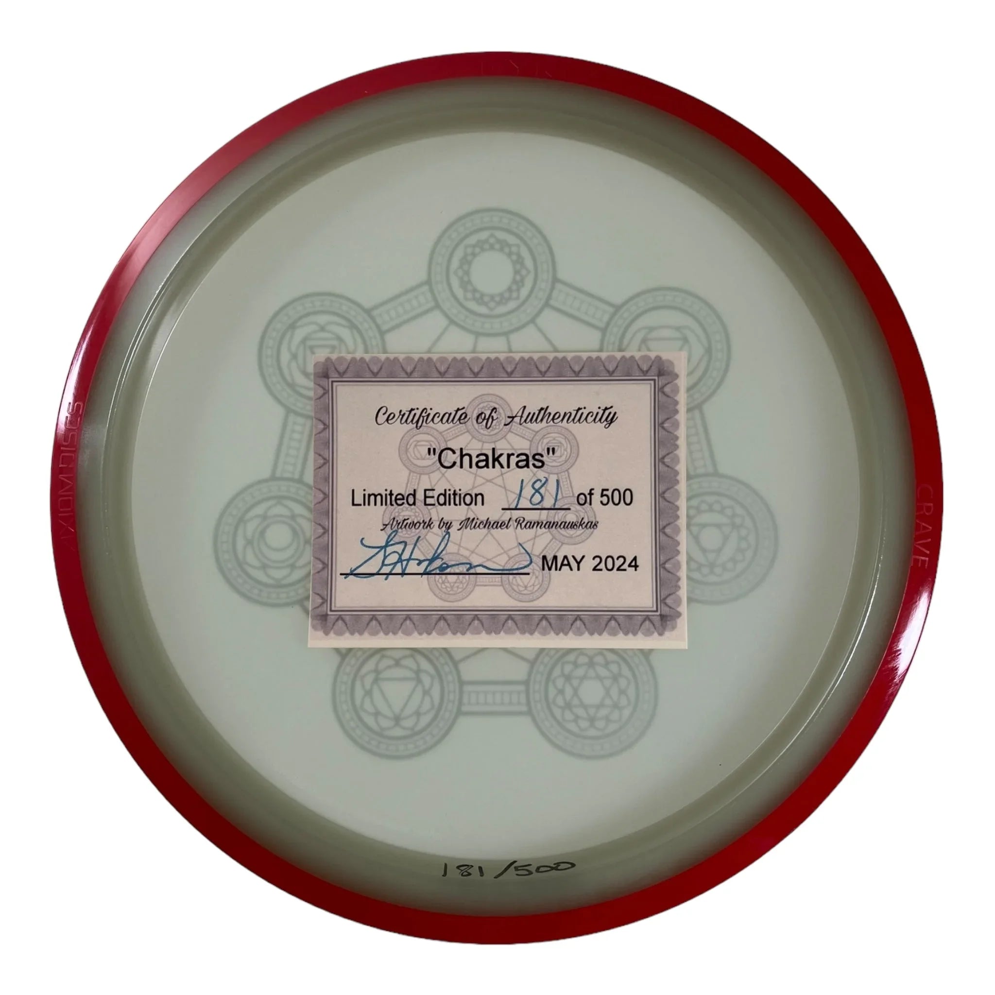 Axiom Discs Crave | Eclipse | Chakras 173g 181/500 (Sarah Hokom) Disc Golf