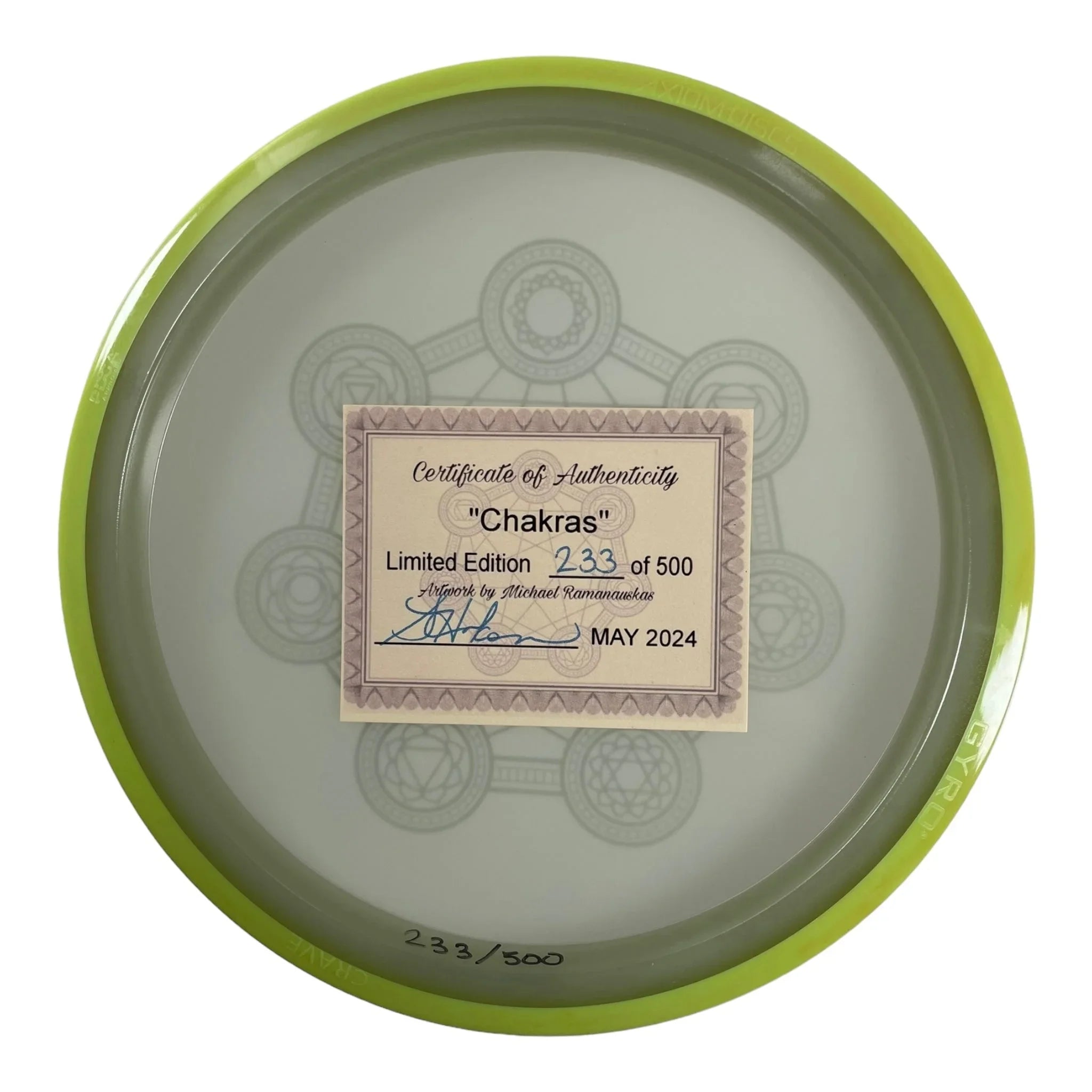 Axiom Discs Crave | Eclipse | Chakras 173g 233/500 (Sarah Hokom) Disc Golf