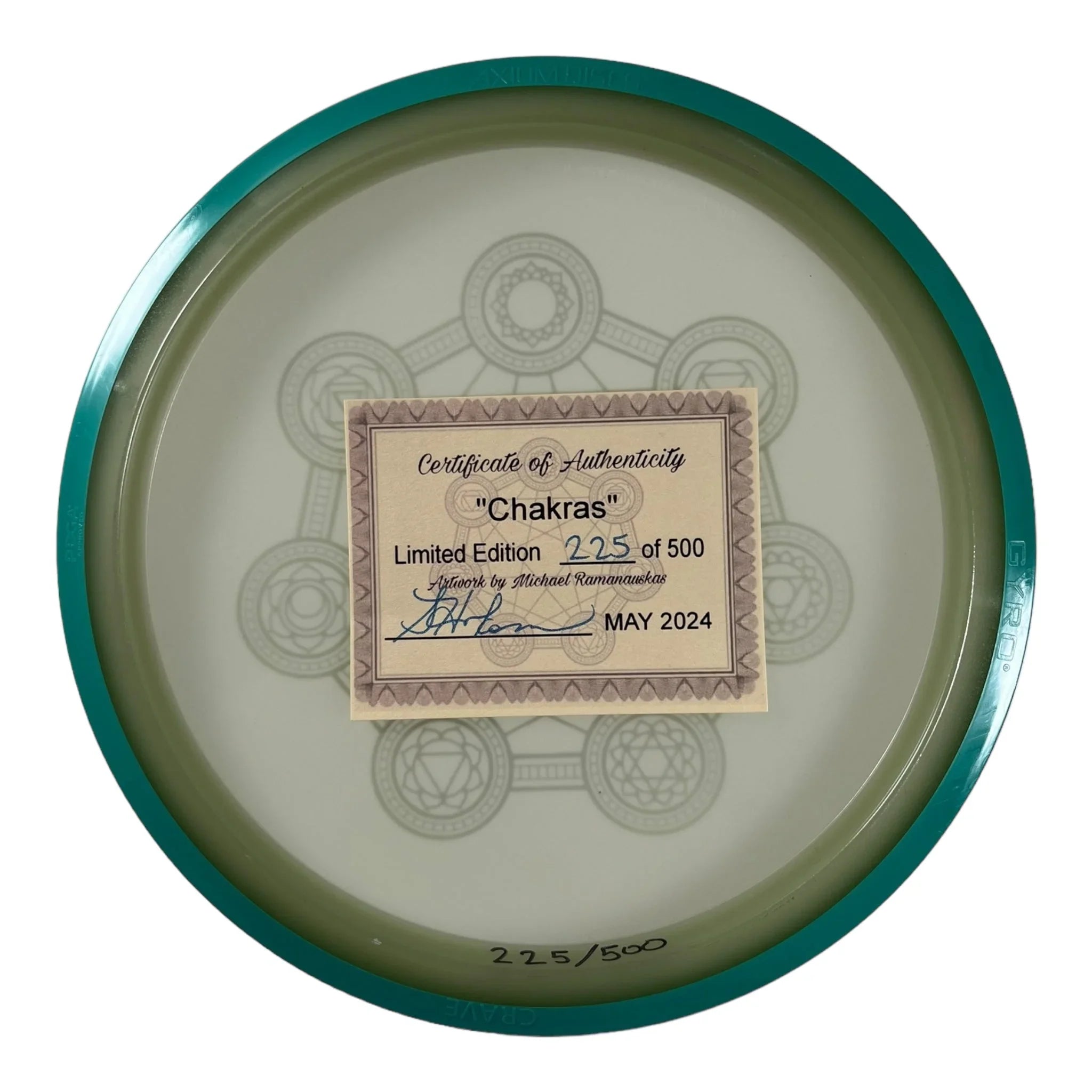 Axiom Discs Crave | Eclipse | Chakras 174g 225/500 (Sarah Hokom) Disc Golf