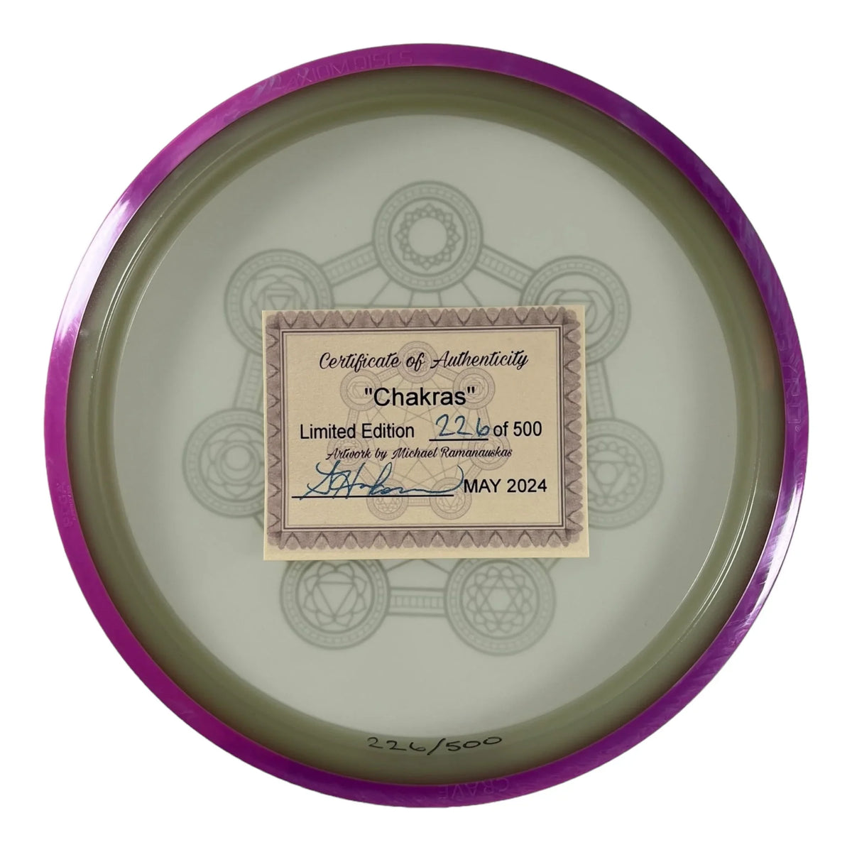 Axiom Discs Crave | Eclipse | Chakras 174g 226/500 (Sarah Hokom) Disc Golf