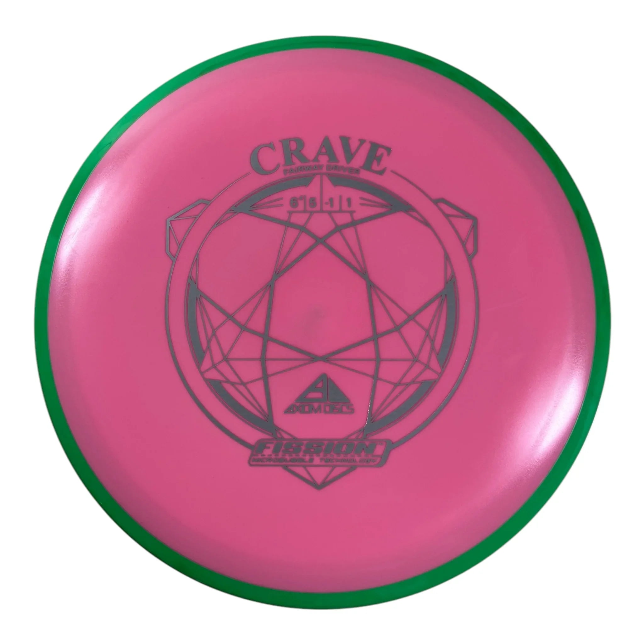 Axiom Discs Crave | Fission | Pink/Green 151g Disc Golf