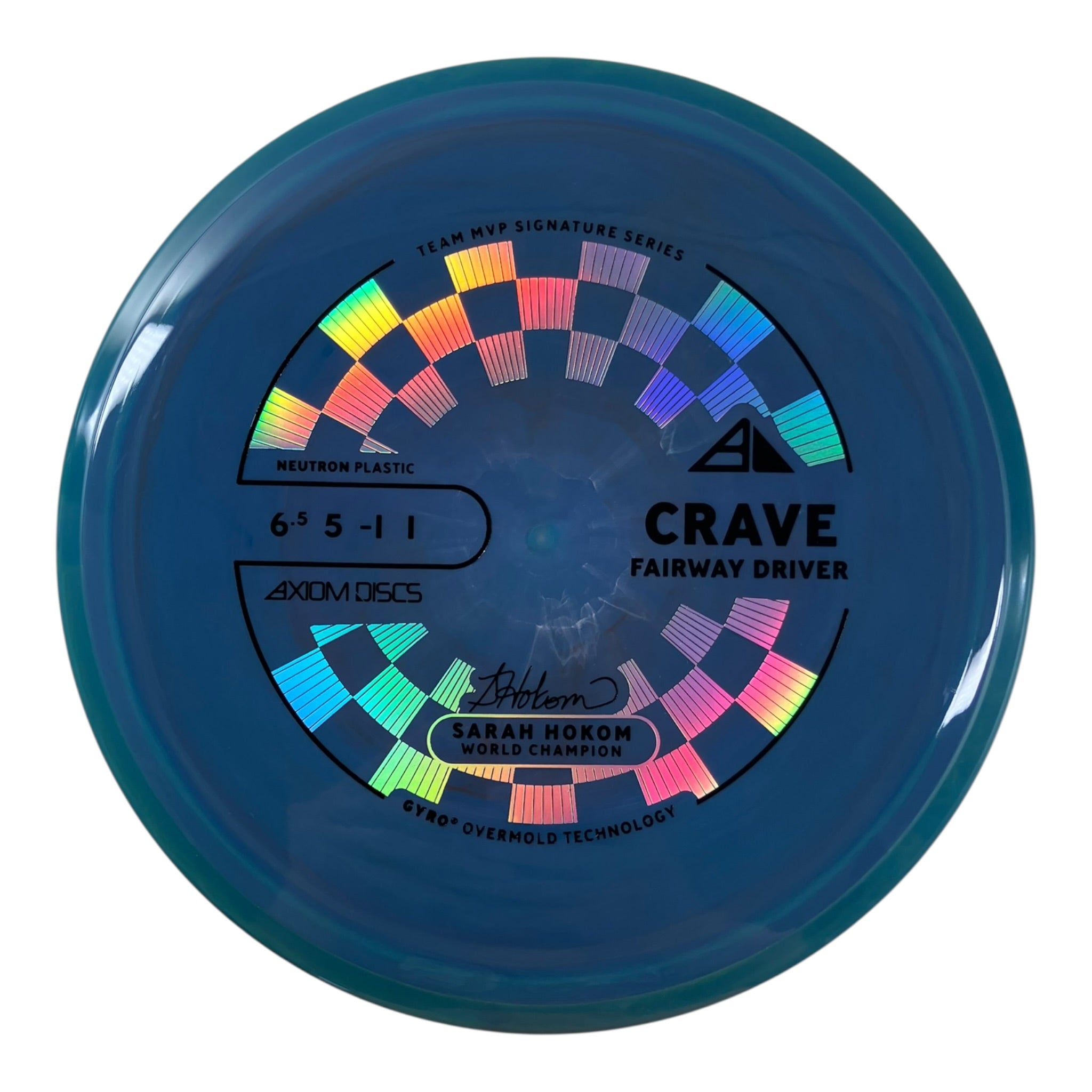 Axiom Discs Crave | Neutron | Blue/Teal 170g (Project Lab Coat) Disc Golf