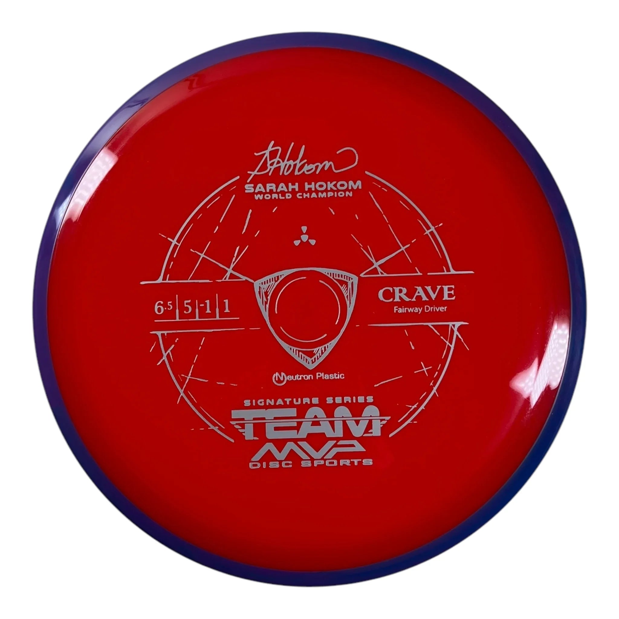 Axiom Discs Crave | Neutron | Red/Purple 163g (Sarah Hokom) Disc Golf