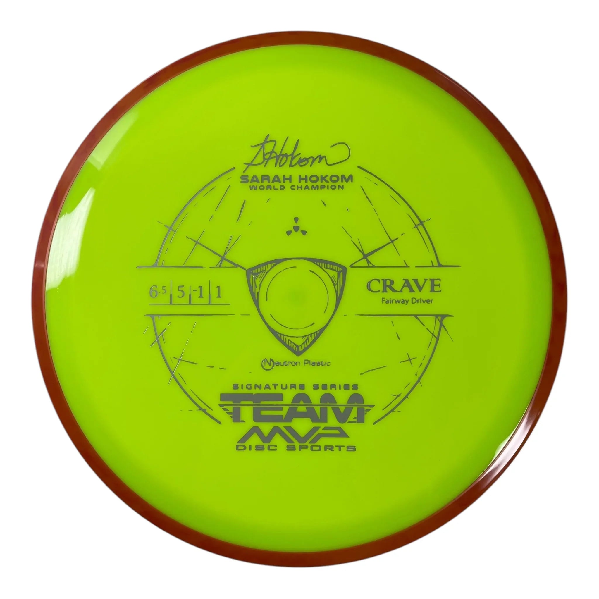 Axiom Discs Crave | Neutron | Yellow/Orange 172g (Sarah Hokom) Disc Golf