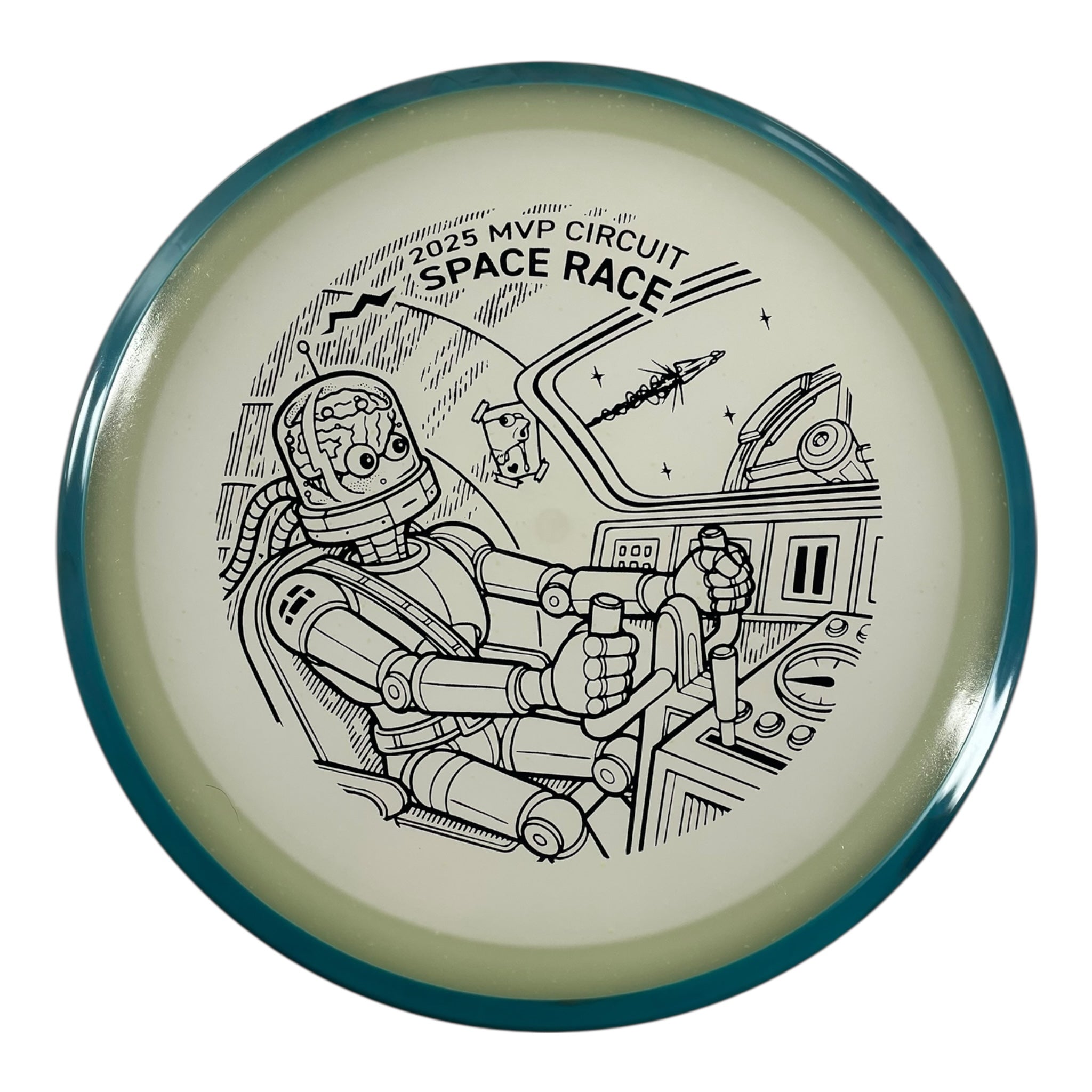 Axiom Discs Crave | Particle Eclipse | Blue Glow/Blue 172g (Space Race 2025) Disc Golf