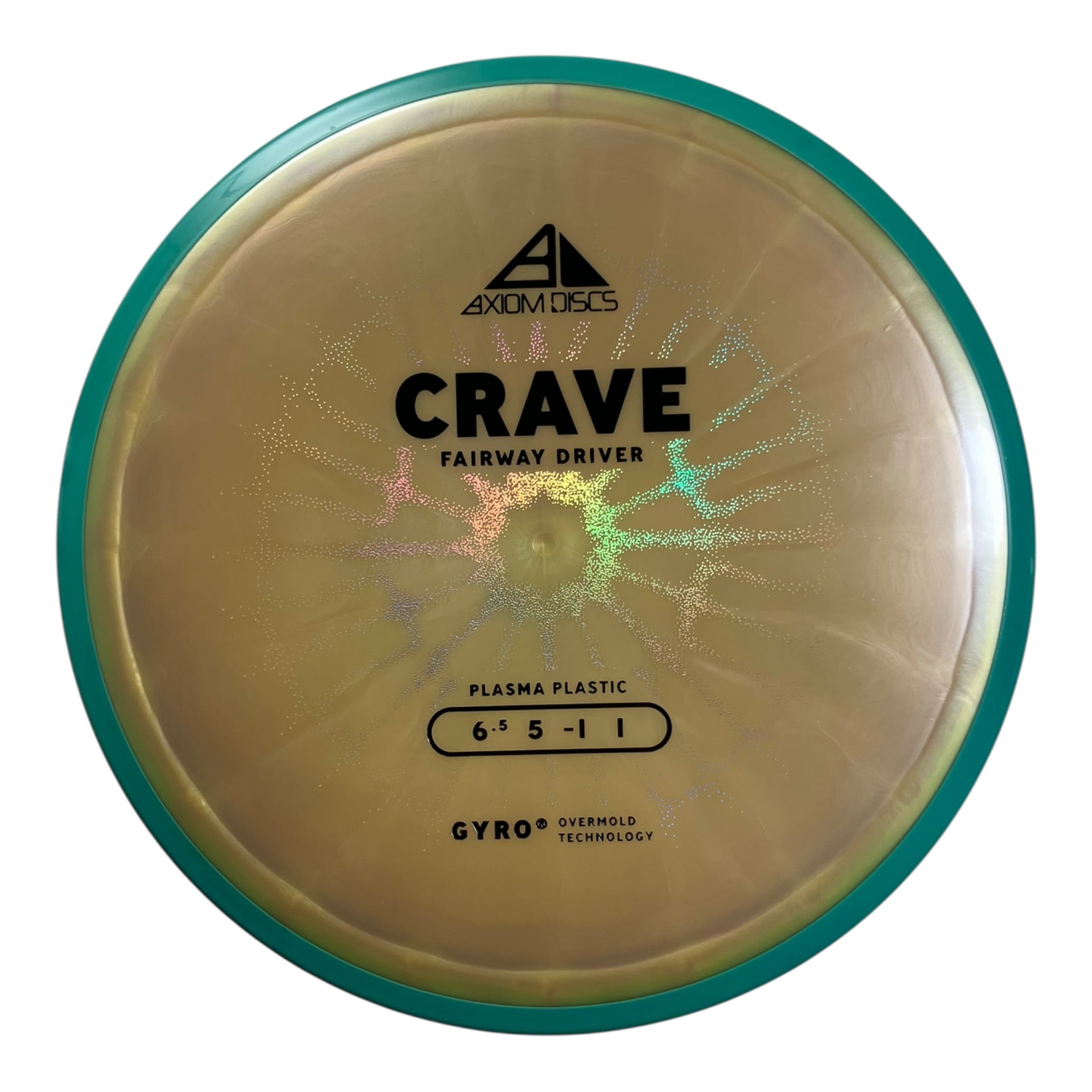 Axiom Discs Crave | Plasma | Yellow/Teal 167g (Project Lab Coat) Disc Golf