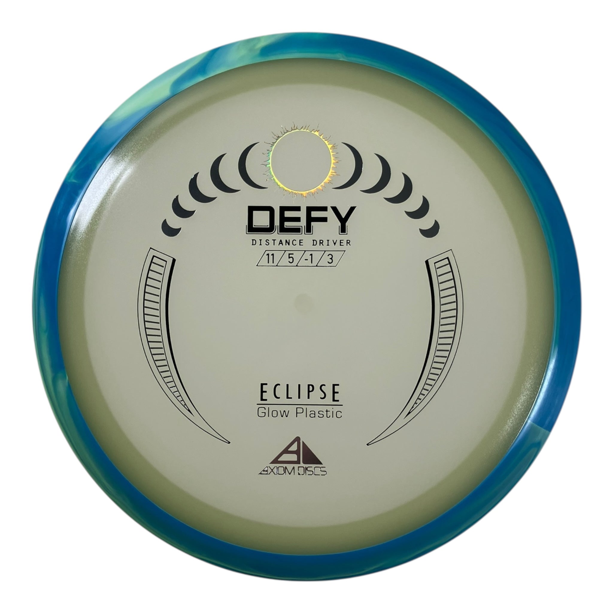 Axiom Discs Defy | Eclipse | Glow/Teal 174g Disc Golf
