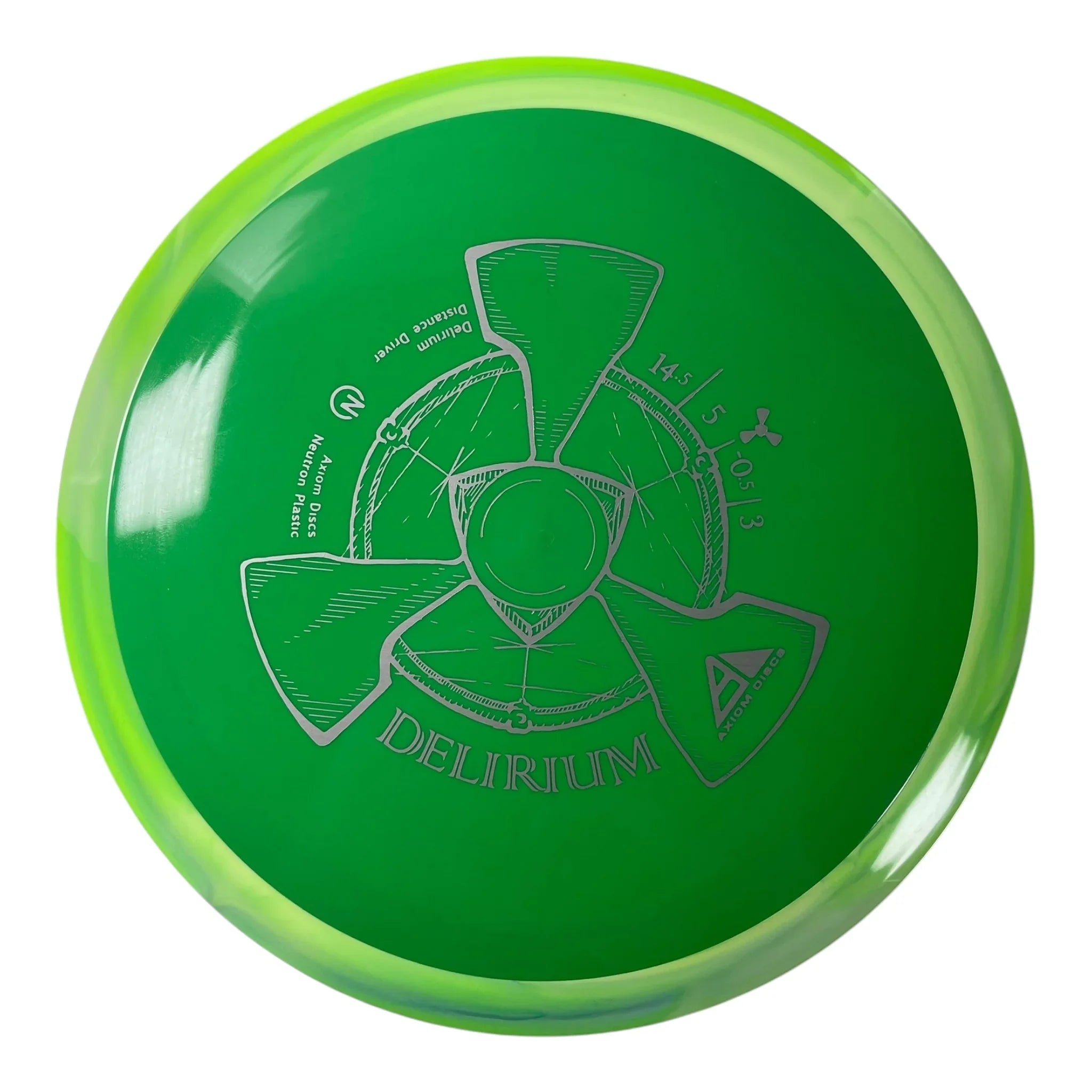 Axiom Discs Delirium | Neutron | Green/Green 173g Disc Golf