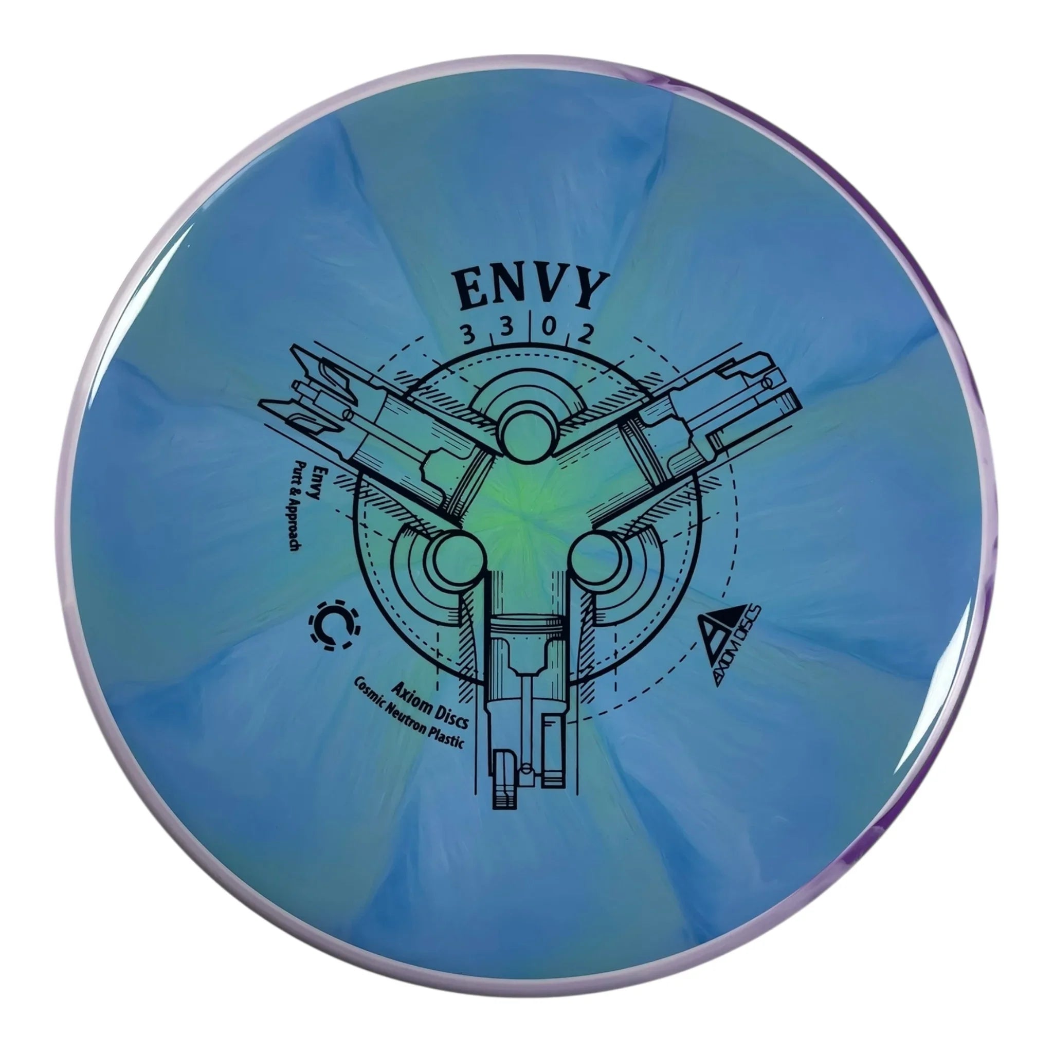 Axiom Discs Envy | Cosmic Neutron | Blue/Purple 166g Disc Golf