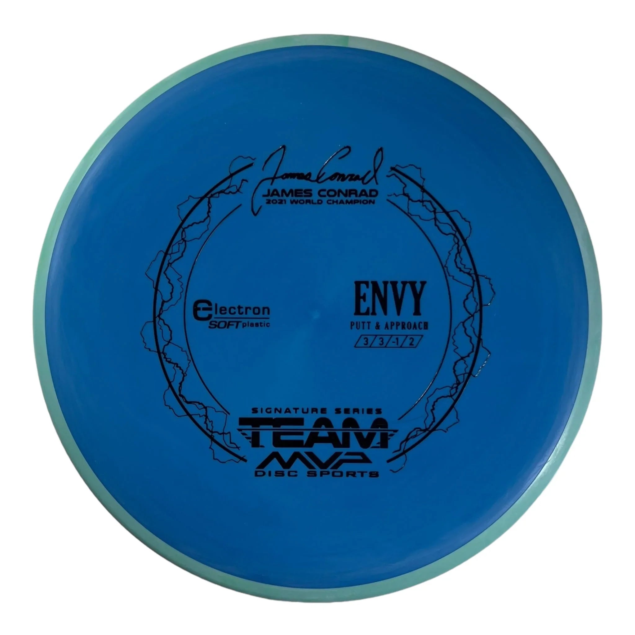 Axiom Discs Envy | Electron Soft | Blue/Green 172g (James Conrad) Disc Golf
