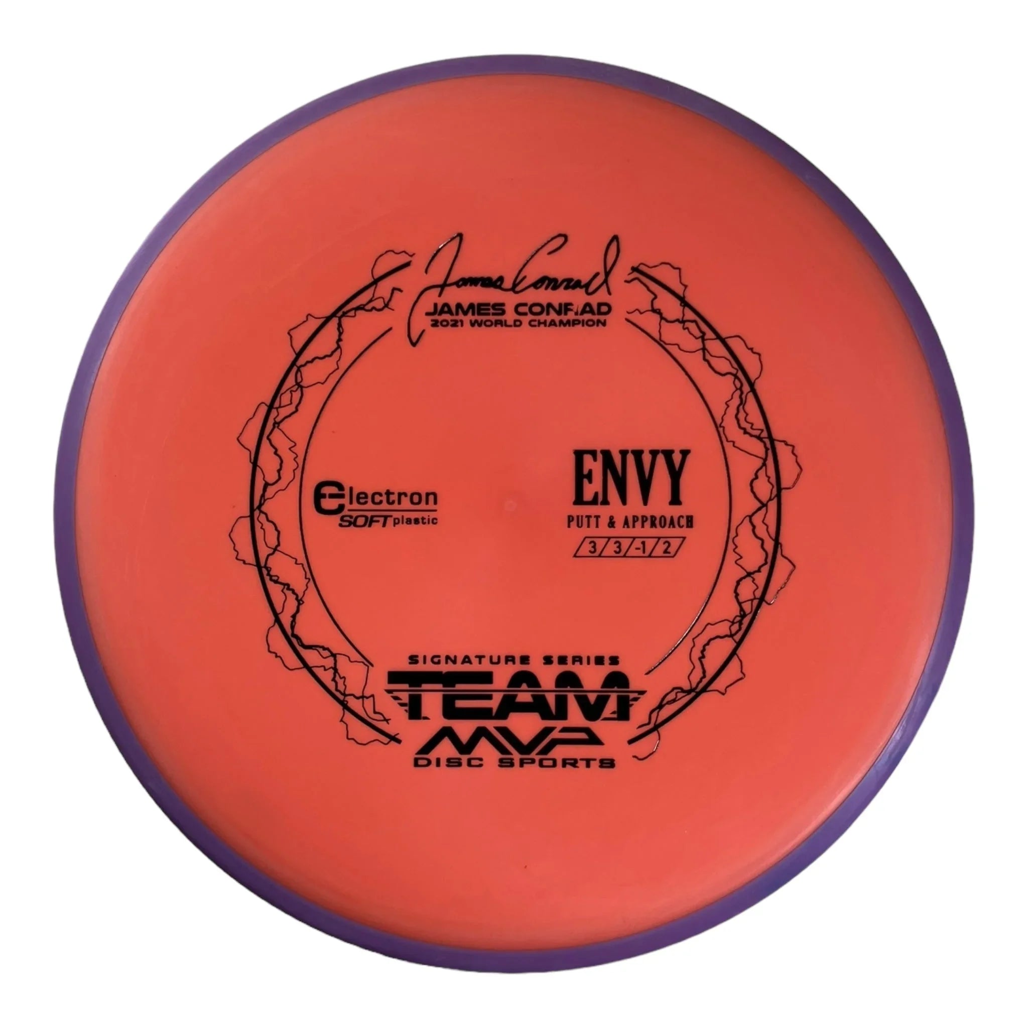 Axiom Discs Envy | Electron Soft | Orange/Purple 173g (James Conrad) Disc Golf