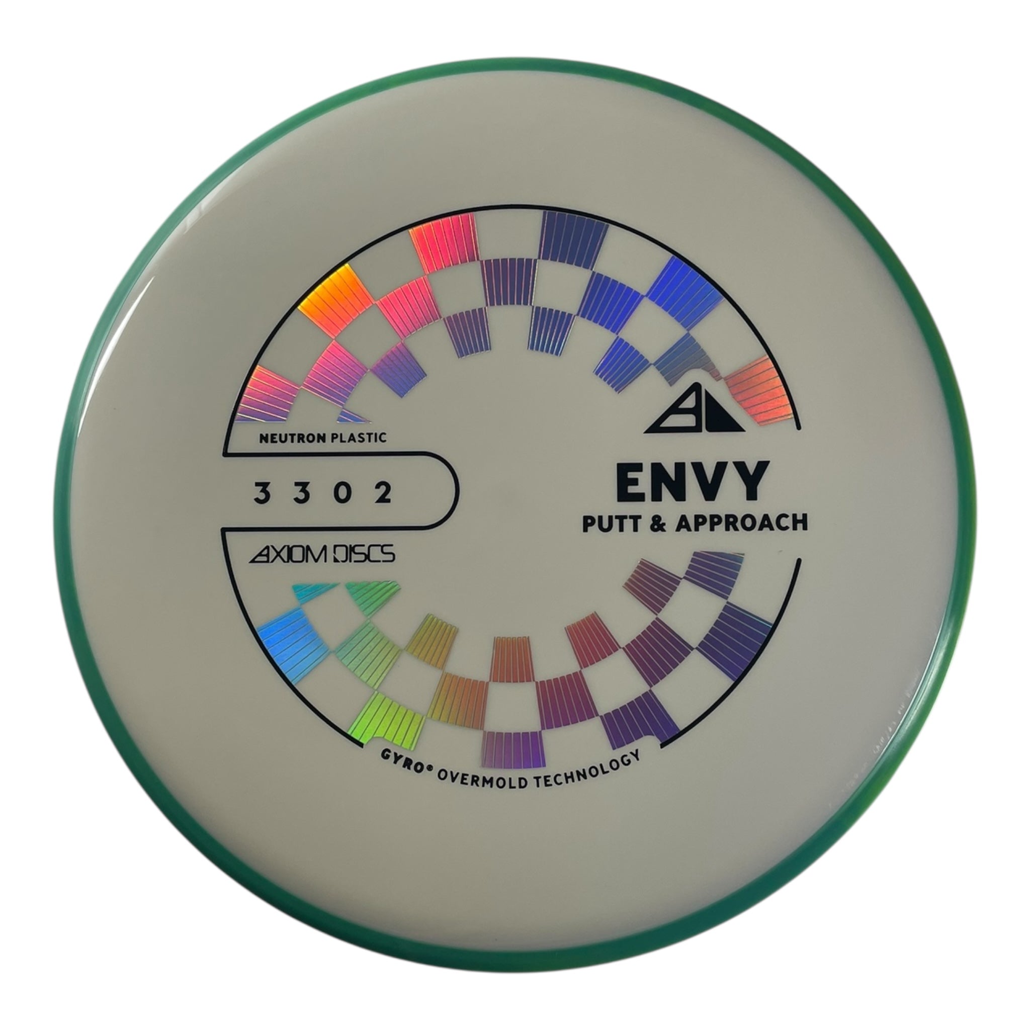 Axiom Discs Envy | Neutron | White/Green 174g (Project Lab Coat) Disc Golf