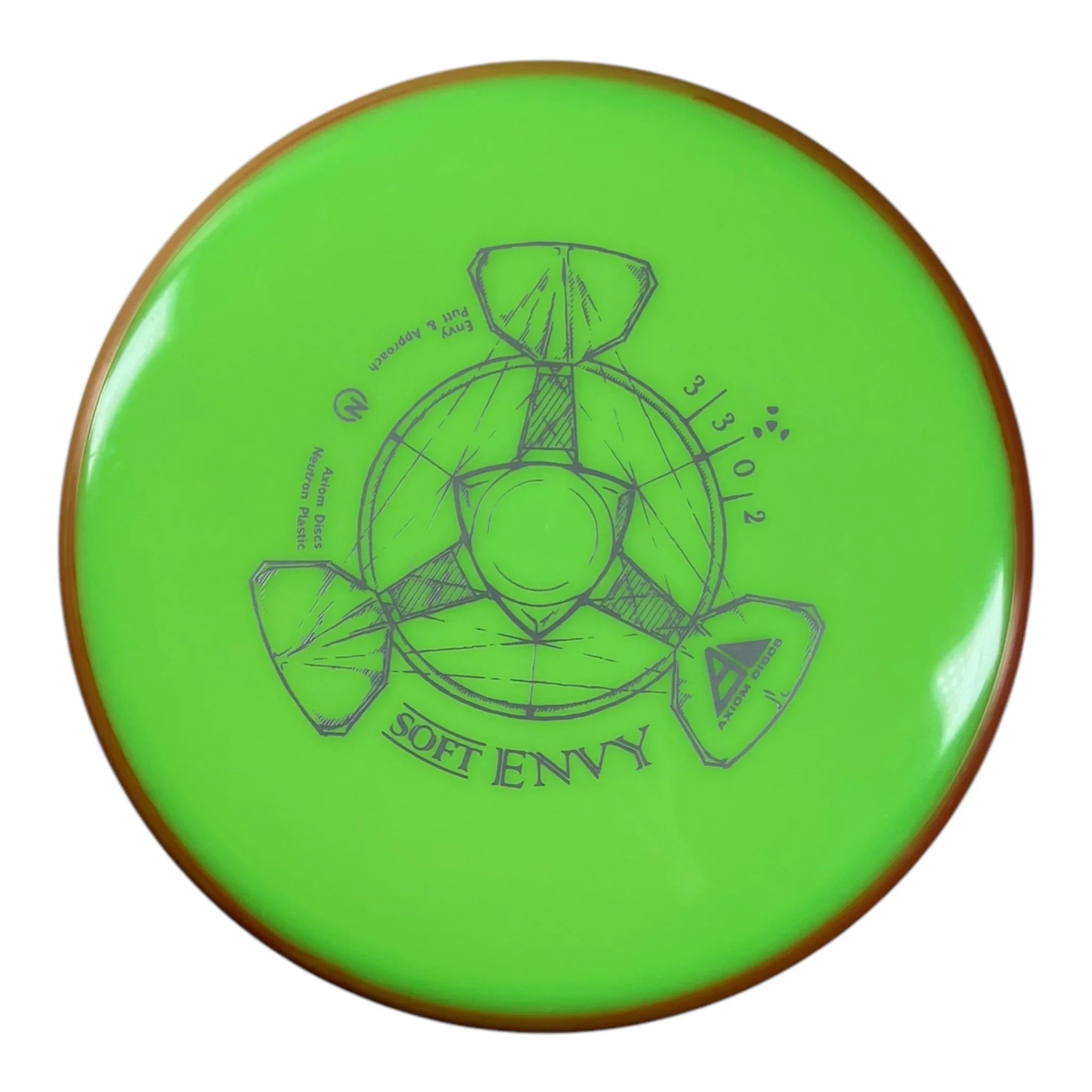Axiom Discs Envy | Neutron Soft | Green/Orange 173g Disc Golf