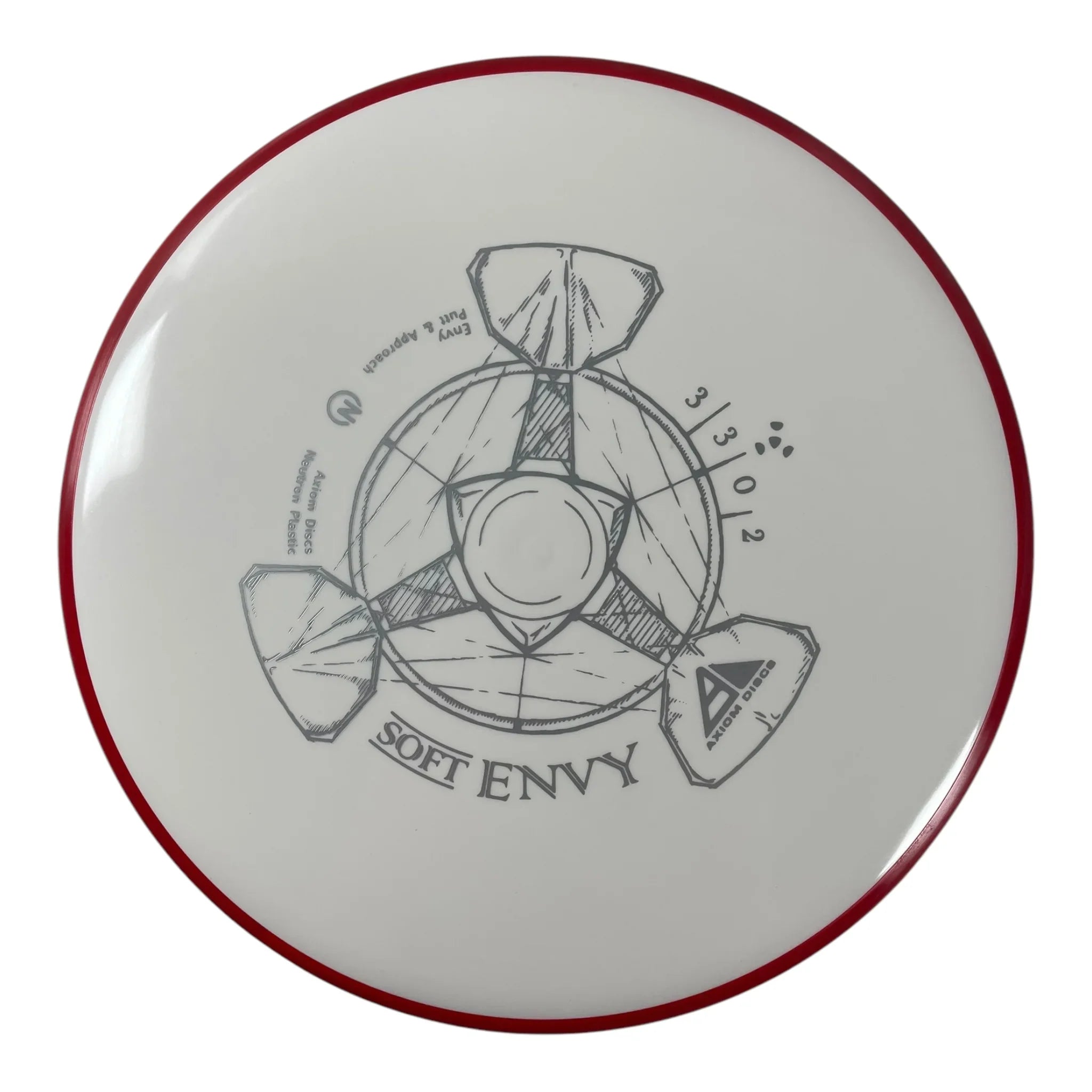 Axiom Discs Envy | Neutron Soft | White/Red 167g Disc Golf
