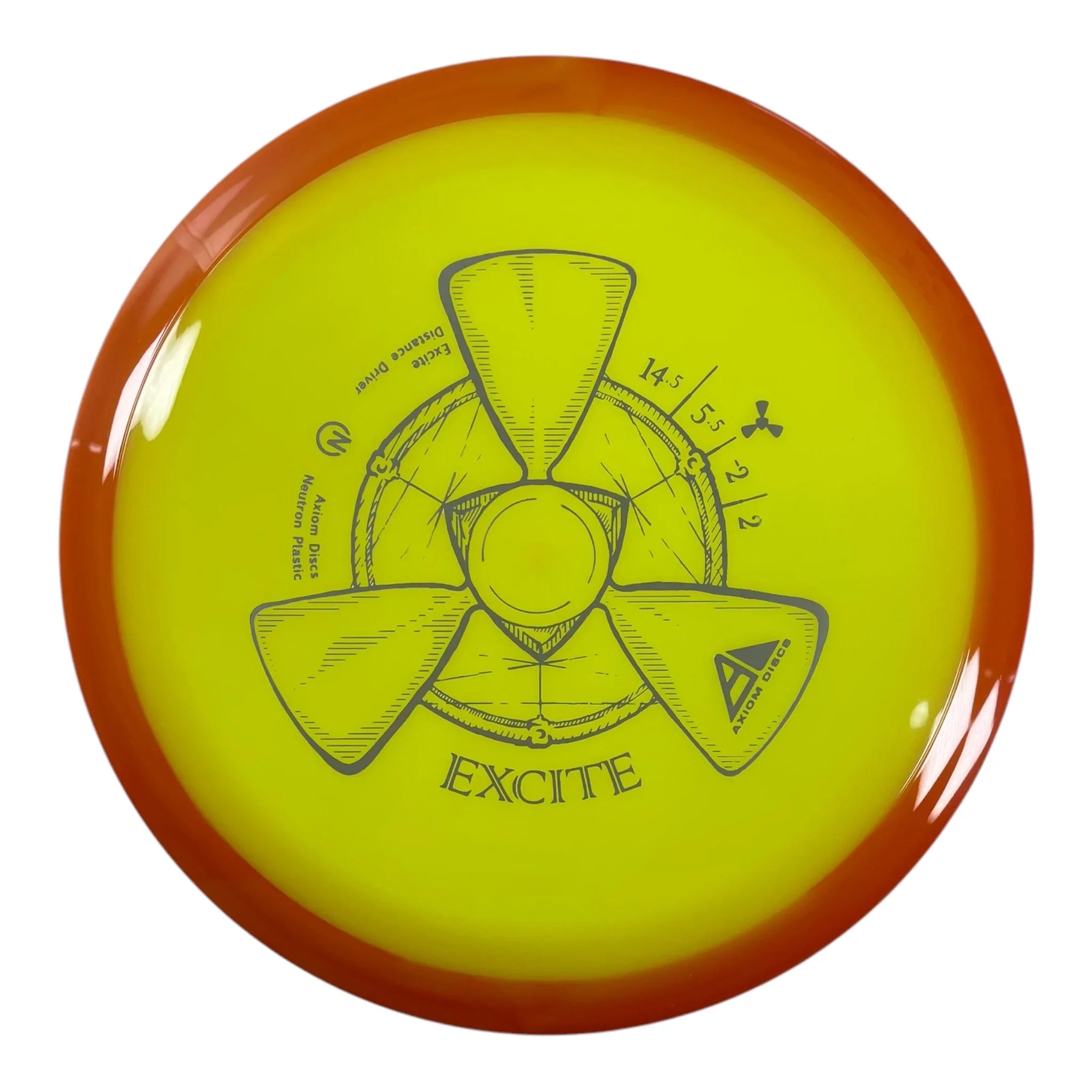 Axiom Discs Excite | Neutron | Yellow/Orange 172g Disc Golf