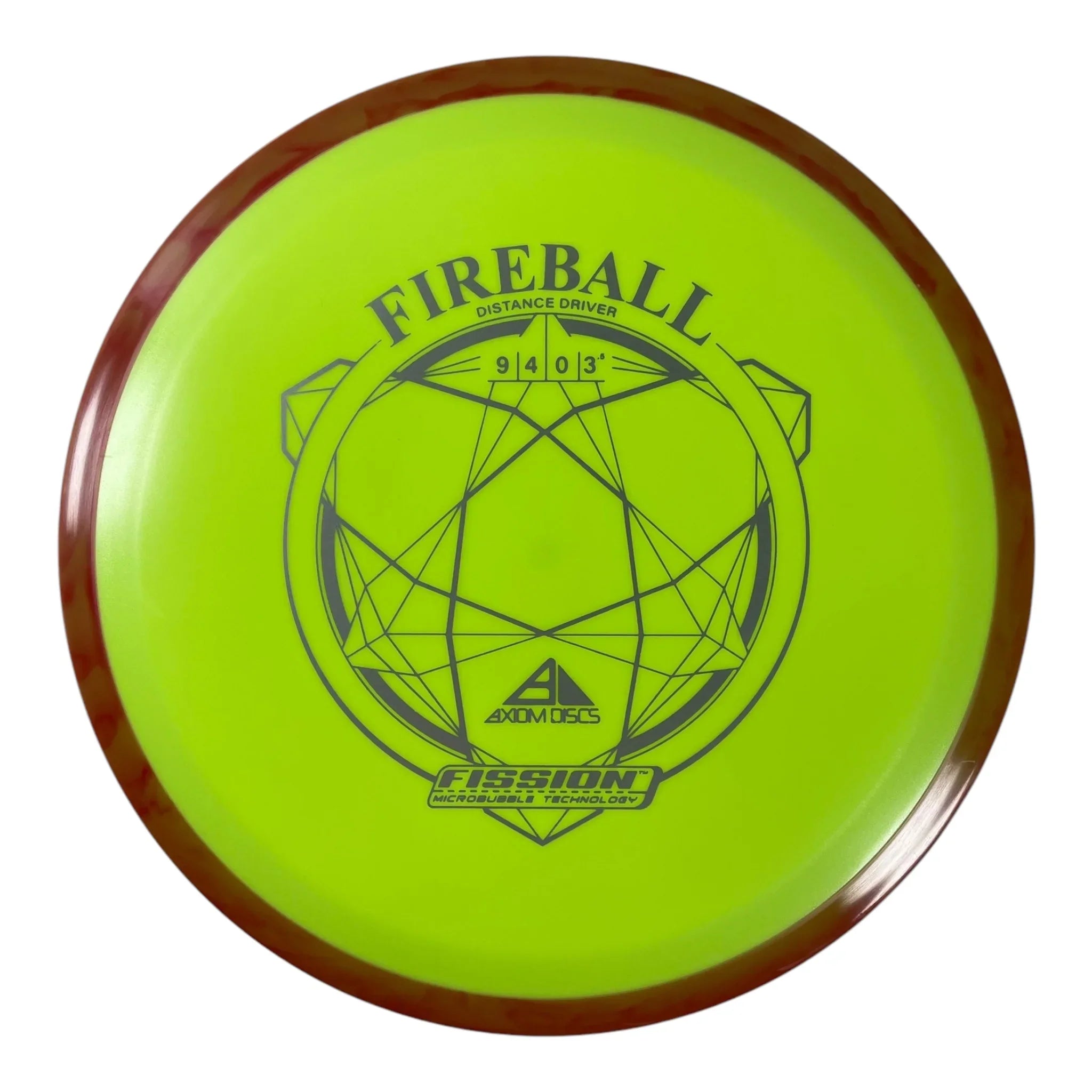 Axiom Discs Fireball | Fission | Green/Orange 165g Disc Golf
