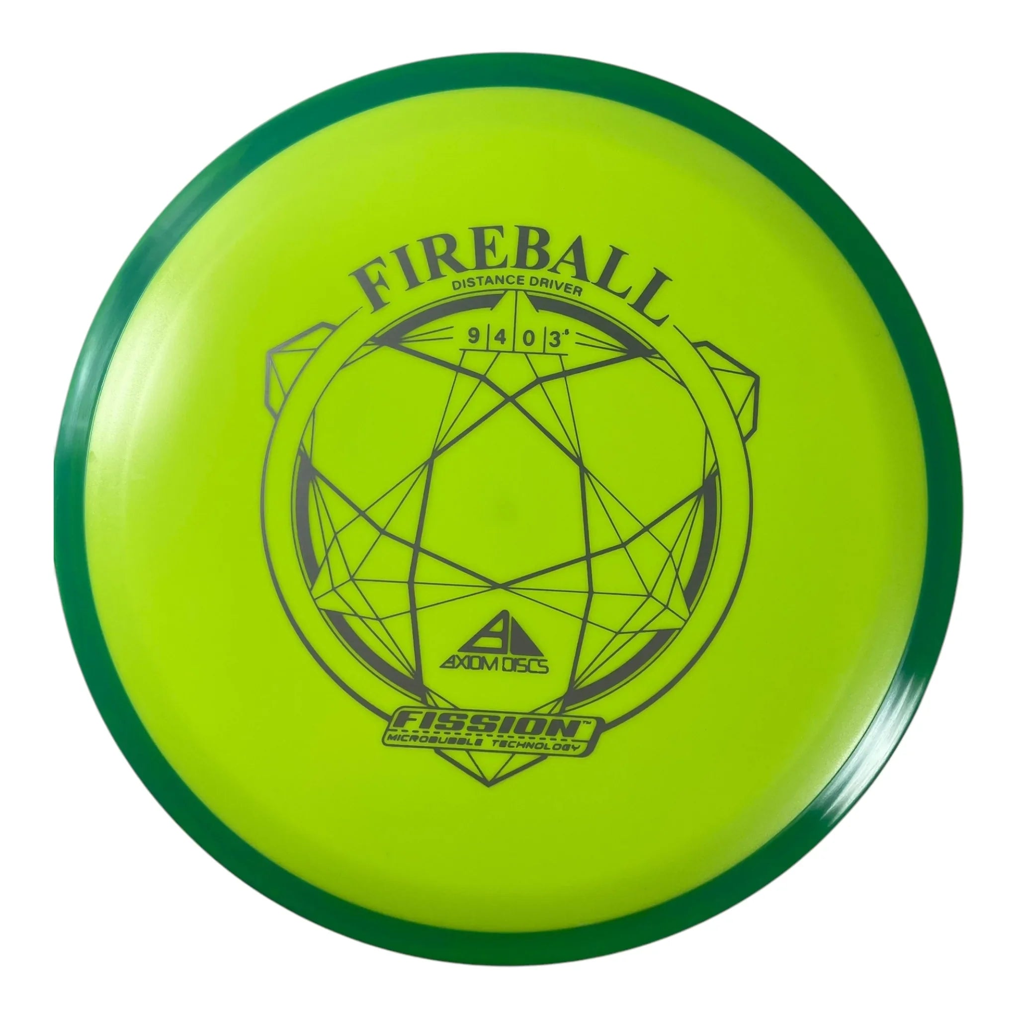 Axiom Discs Fireball | Fission | Yellow/Green 152g Disc Golf