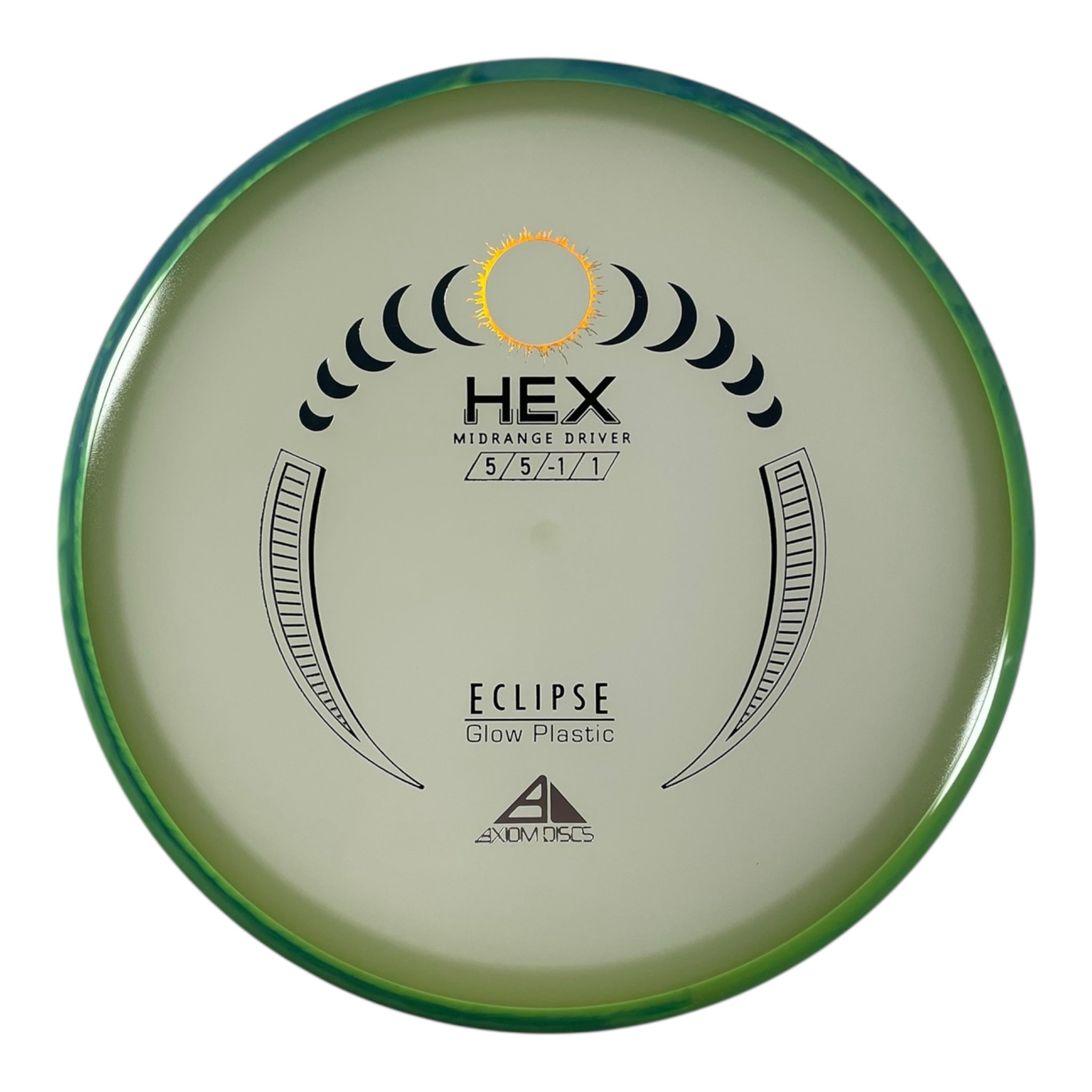 Axiom Discs Hex | Eclipse | Glow/Green 177g Disc Golf
