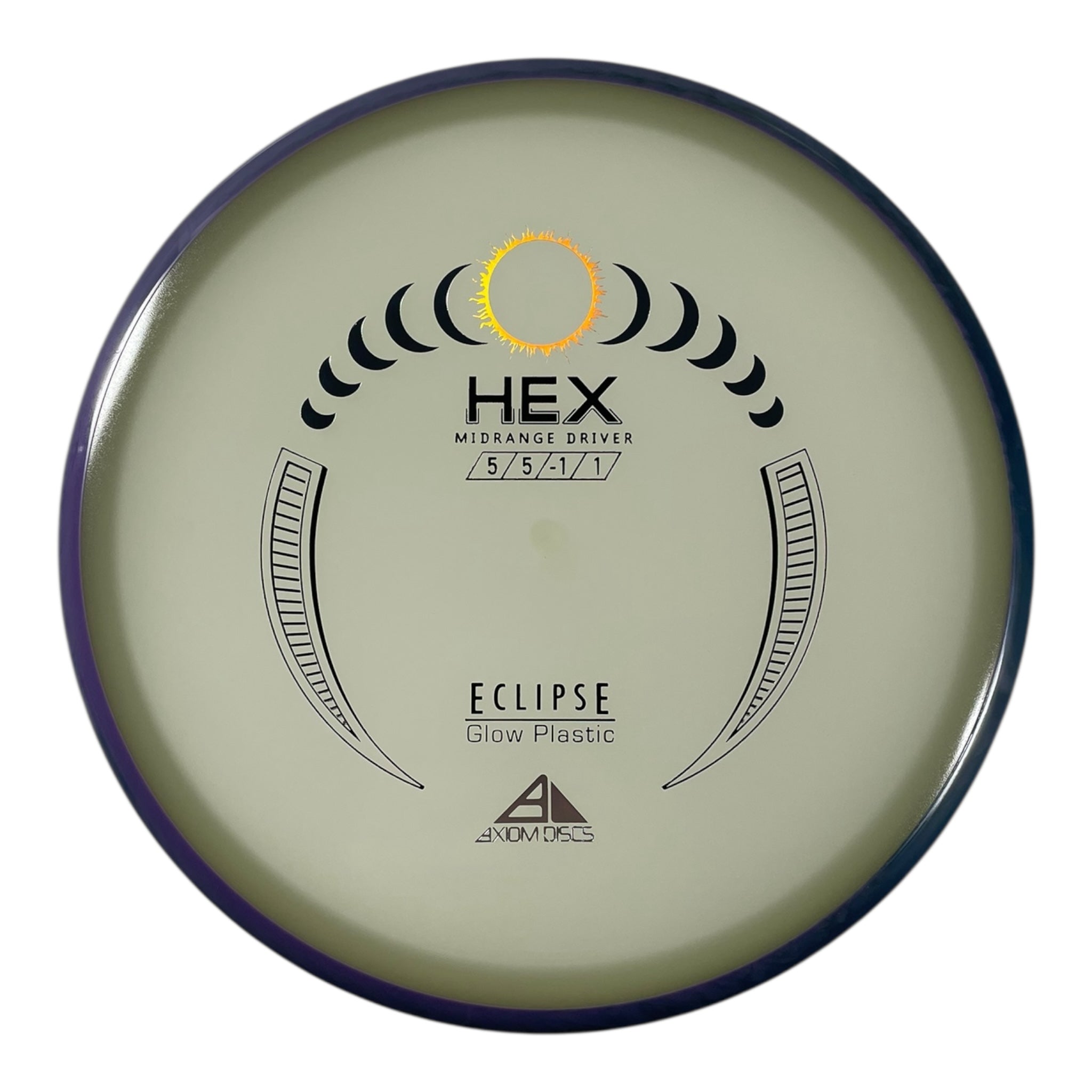 Axiom Discs Hex | Eclipse | Glow/Purple 177g Disc Golf