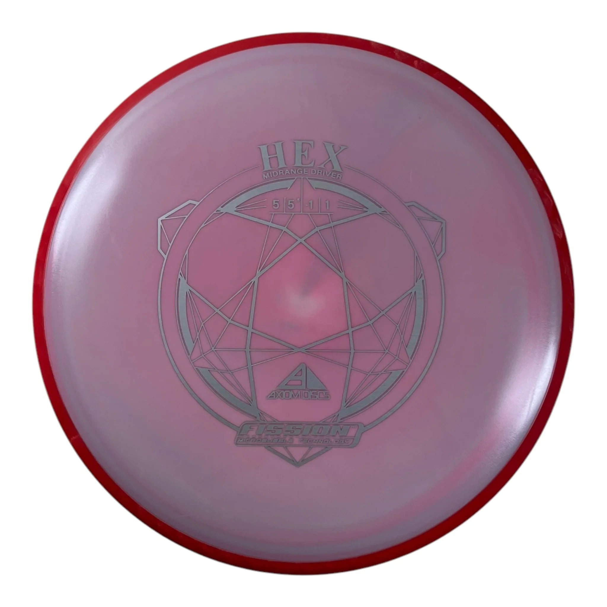 Axiom Discs Hex | Fission | Purple/Red 177g Disc Golf