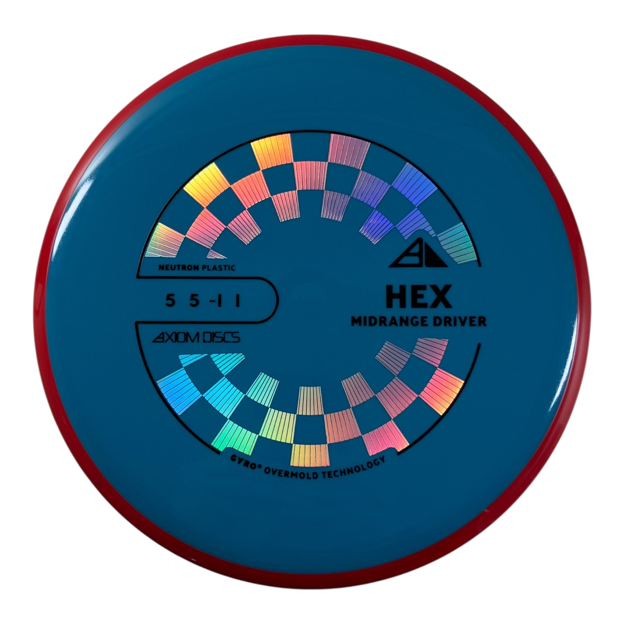 Axiom Discs Hex | Neutron | Blue/Red 173g (Project Lab Coat) Disc Golf