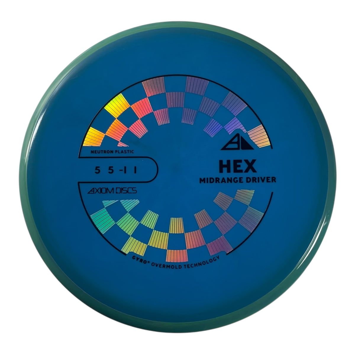 Axiom Discs Hex | Neutron | Blue/Teal 177g (Project Lab Coat) Disc Golf