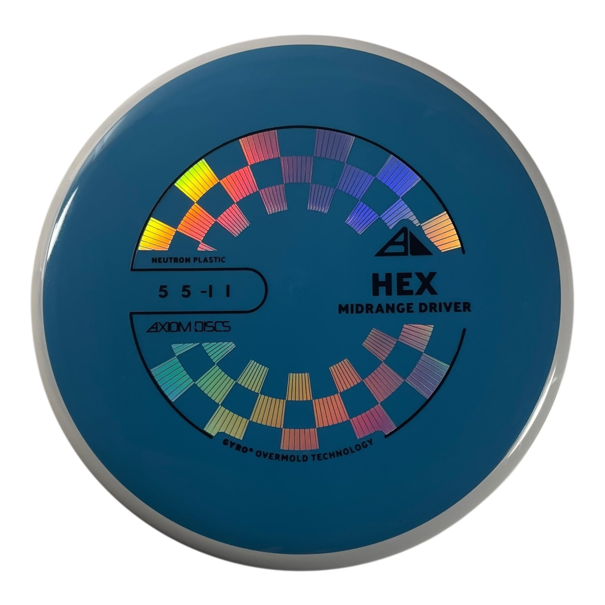 Axiom Discs Hex | Neutron | Blue/White 173g (Project Lab Coat) Disc Golf