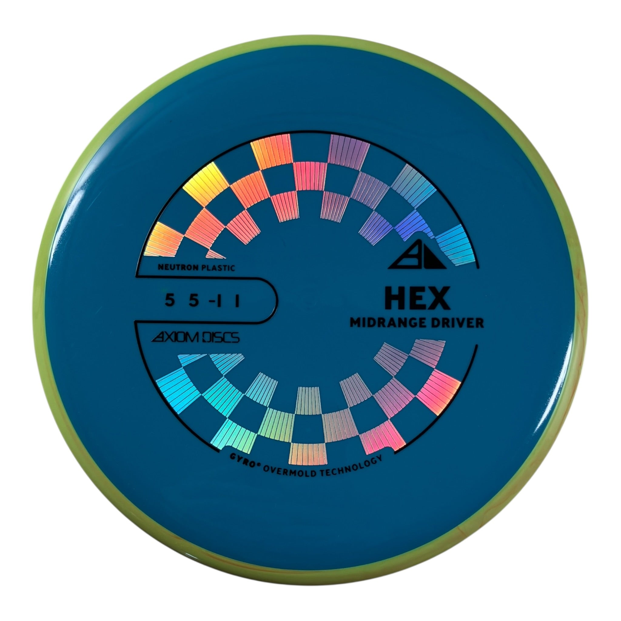 Axiom Discs Hex | Neutron | Blue/Yellow 177g (Project Lab Coat) Disc Golf