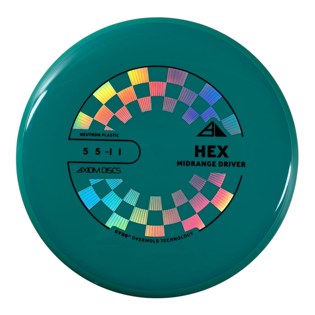 Axiom Discs Hex | Neutron | Teal/Teal 176g (Project Lab Coat) Disc Golf