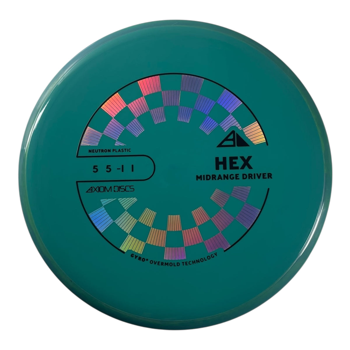 Axiom Discs Hex | Neutron | Teal/Teal 177g (Project Lab Coat) Disc Golf