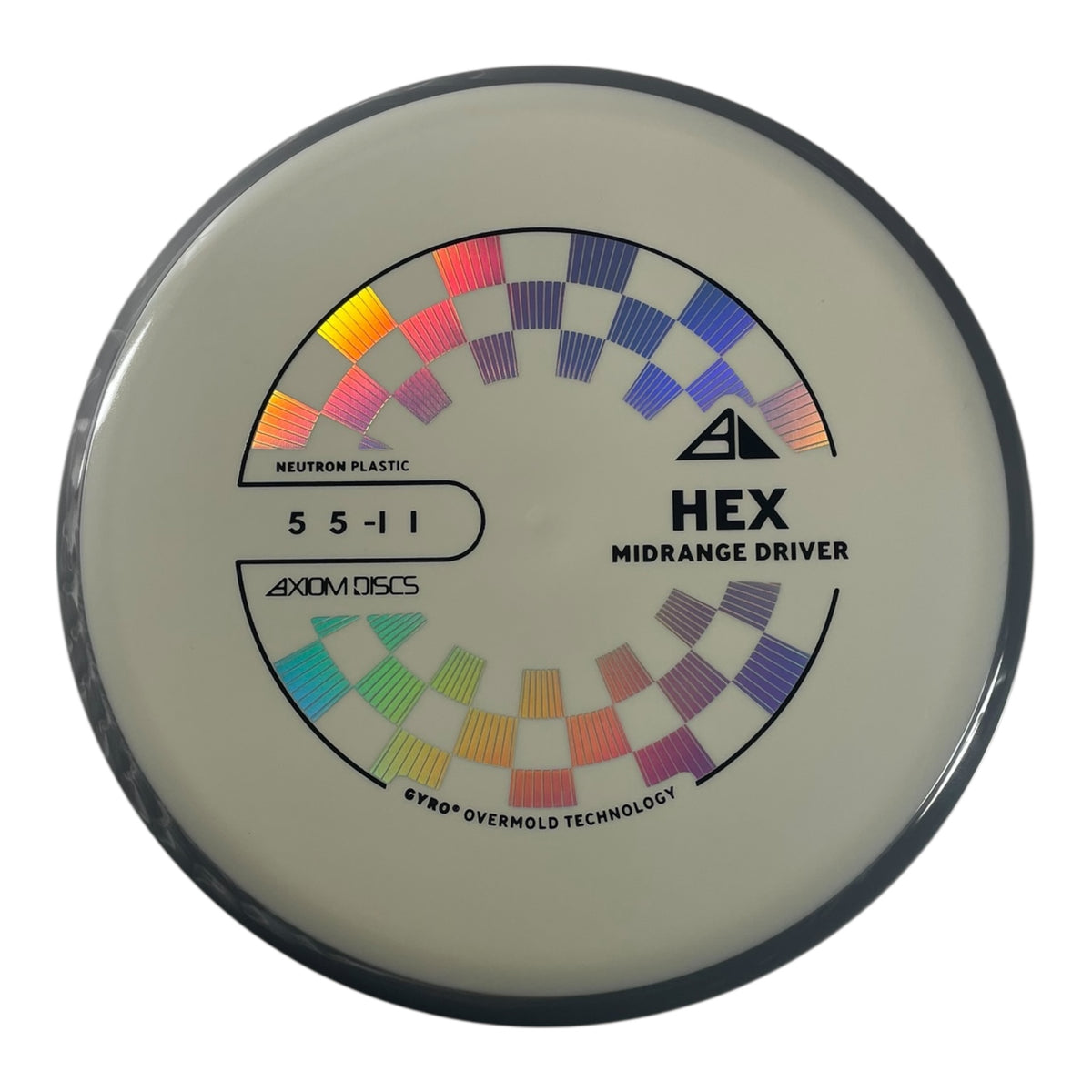 Axiom Discs Hex | Neutron | White/Grey 172g (Project Lab Coat) Disc Golf
