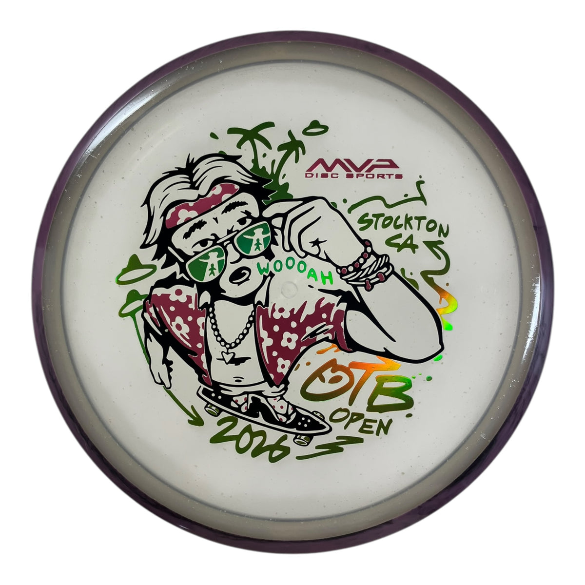 Axiom Discs Hex | Particle Glow Proton Soft | Clear/Purple 176g (OTB Open 2026) Disc Golf