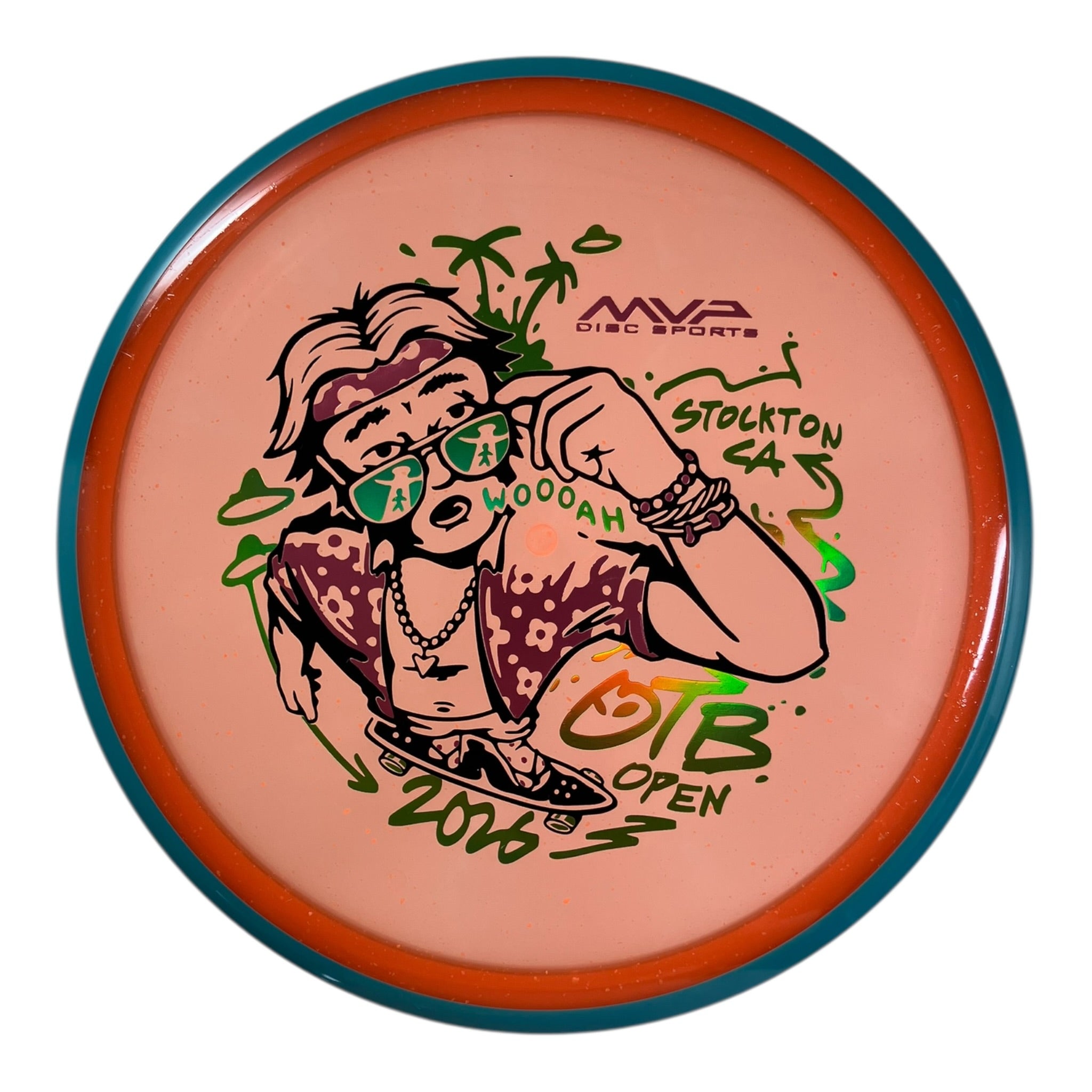 Axiom Discs Hex | Particle Glow Proton Soft | Orange/Blue 177g (OTB Open 2026) Disc Golf